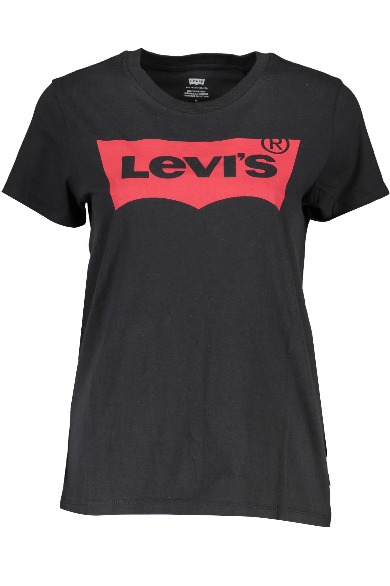 LEVI'S T-SHIRT MANICHE CORTE DONNA NERO