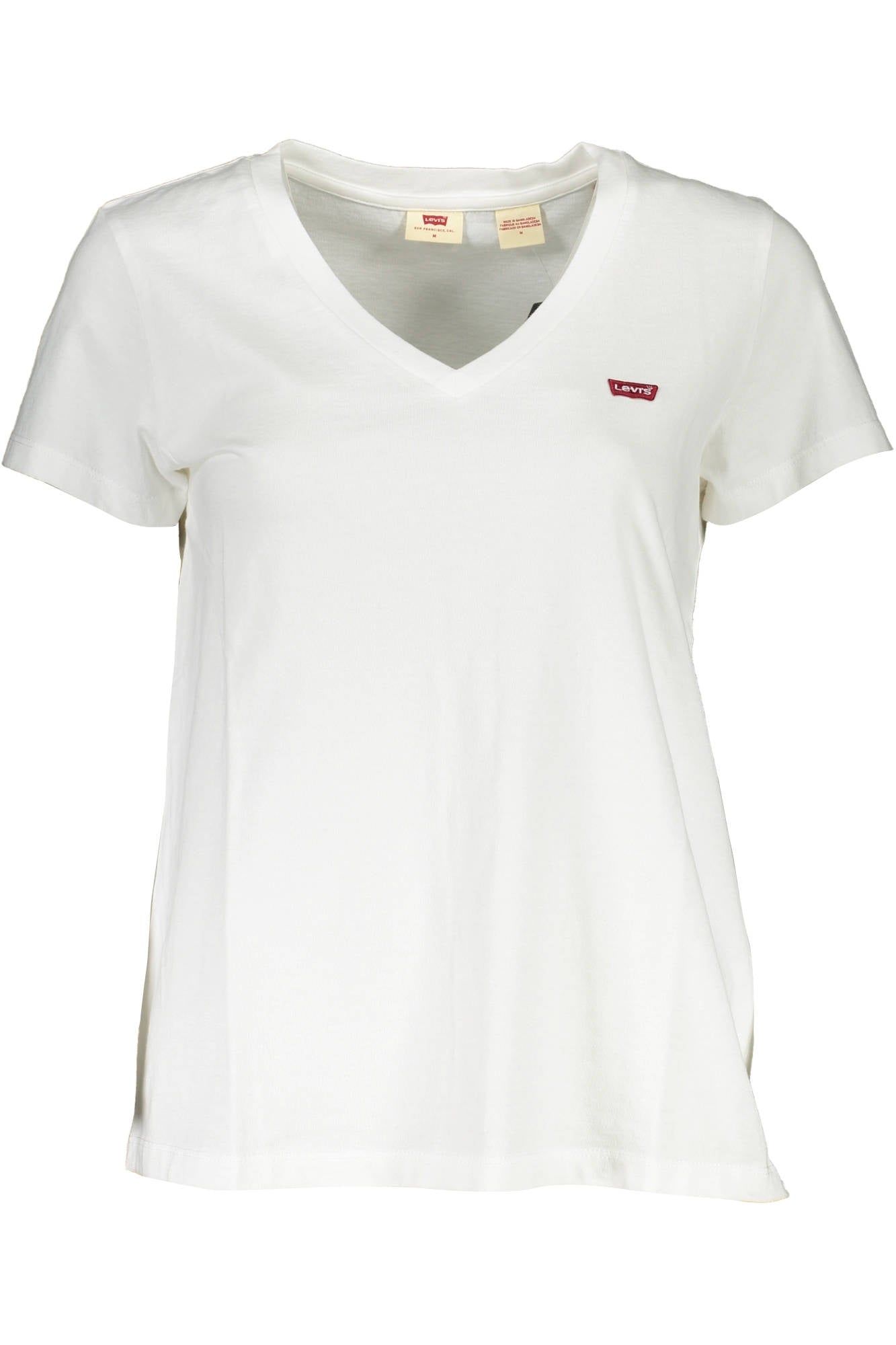 LEVI'S T-SHIRT MANICHE CORTE DONNA BIANCO