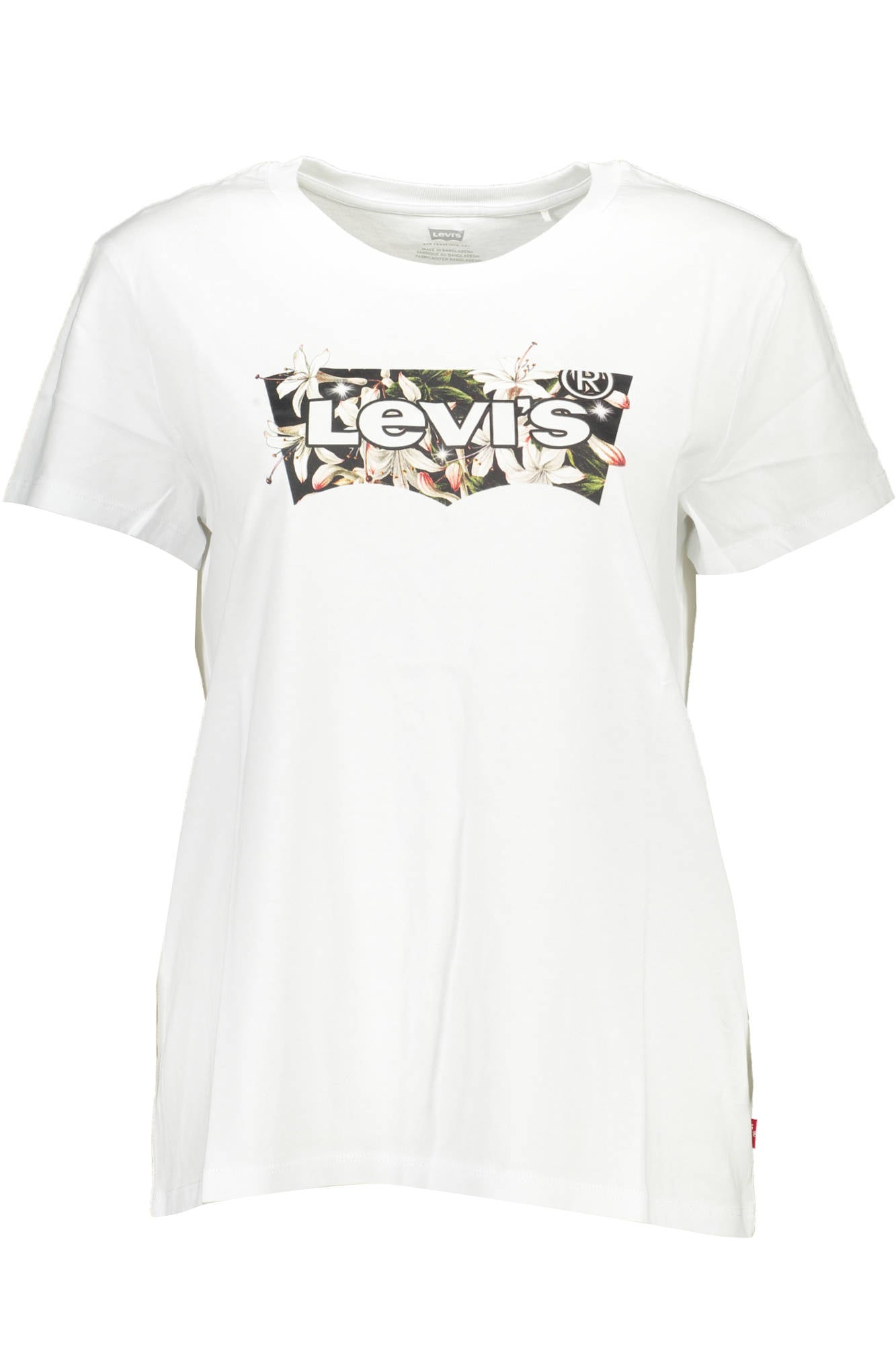 LEVI'S T-SHIRT MANICHE CORTE DONNA BIANCO
