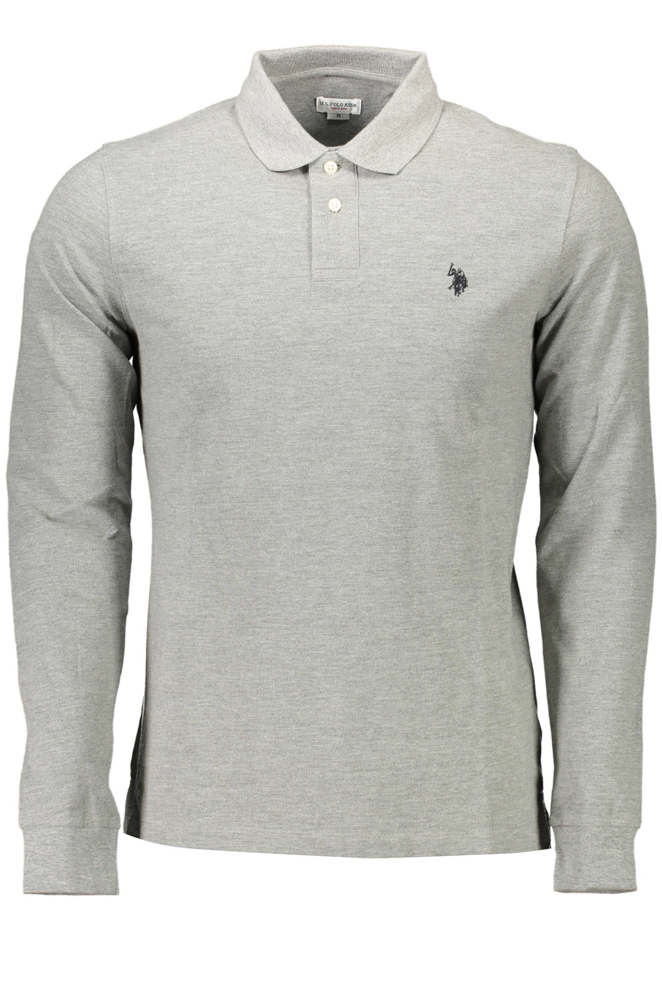U.S. POLO POLO MANICHE LUNGHE UOMO GRIGIO