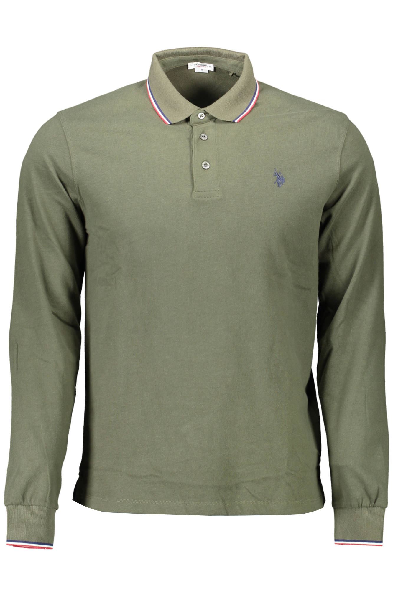 U.S. POLO POLO MANICHE LUNGHE UOMO VERDE
