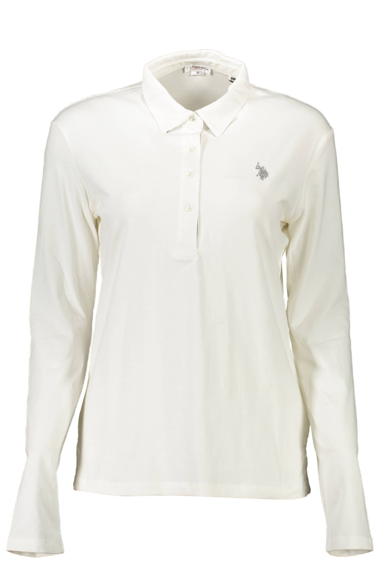 U.S. POLO POLO MANICHE LUNGHE DONNA BIANCO