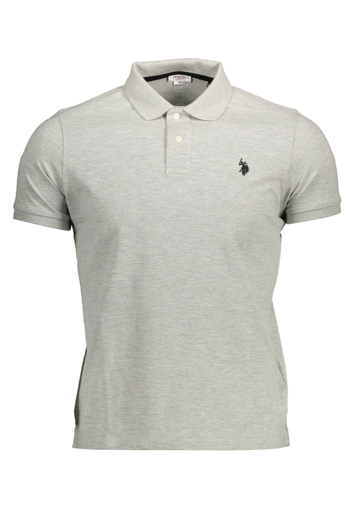 U.S. POLO POLO MANICHE CORTE UOMO GRIGIO