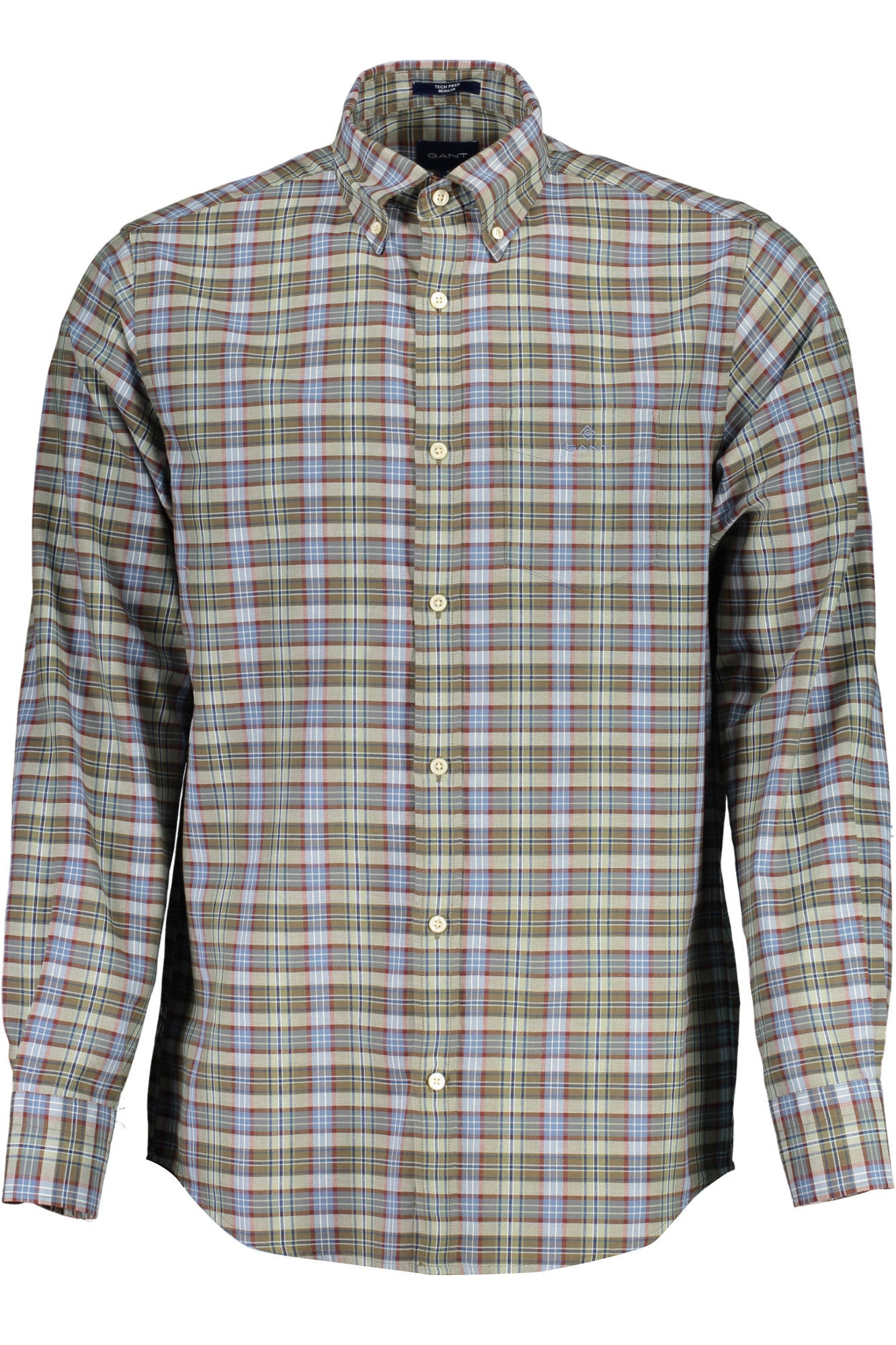 GANT CAMICIA MANICHE LUNGHE UOMO VERDE