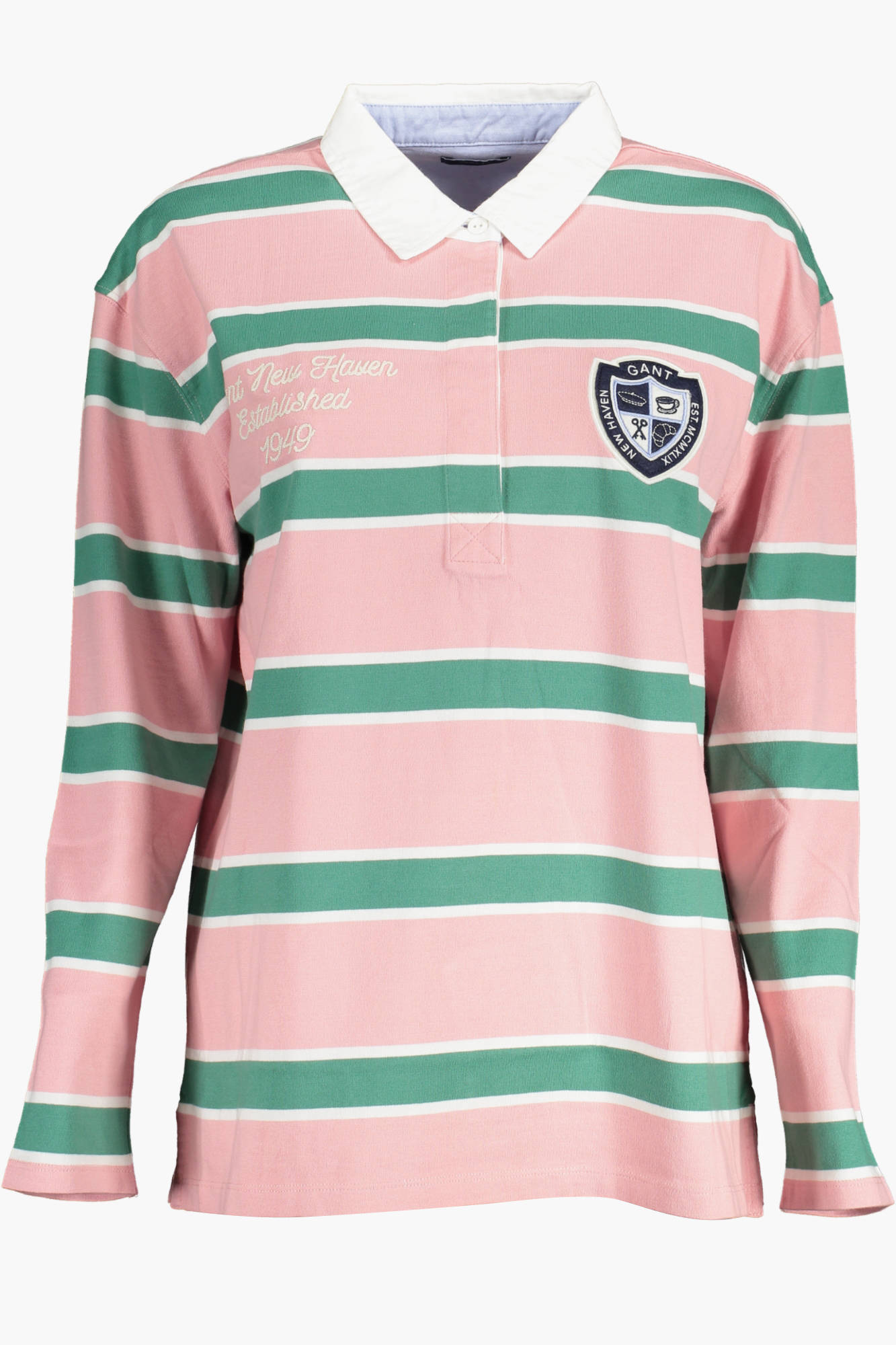 GANT POLO MANICHE LUNGHE DONNA ROSA