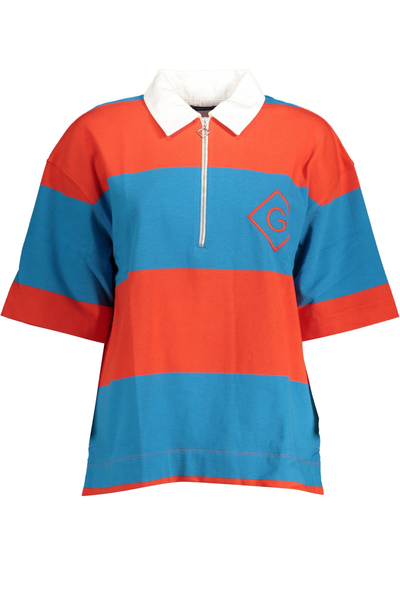 GANT POLO MANICHE CORTE DONNA ROSSO