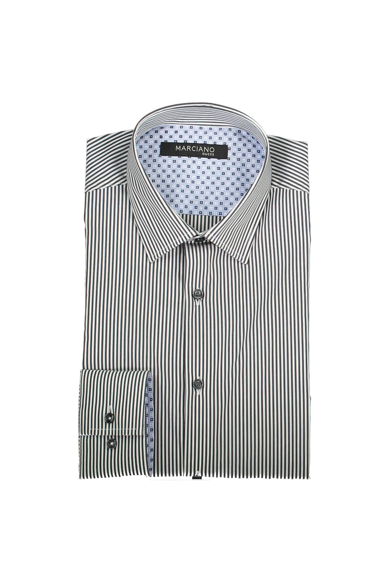 GUESS MARCIANO CAMICIA MANICHE LUNGHE UOMO NERO