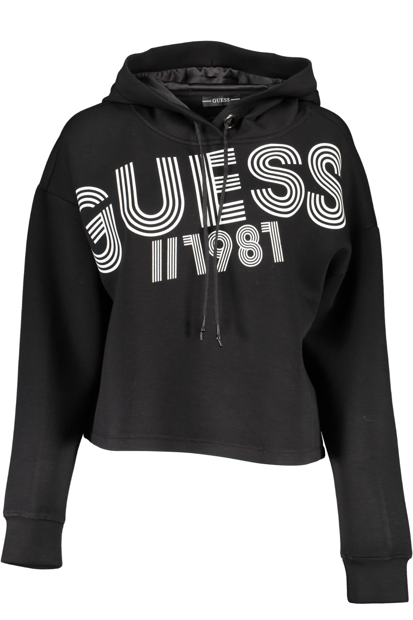 GUESS JEANS FELPA SENZA ZIP DONNA NERO