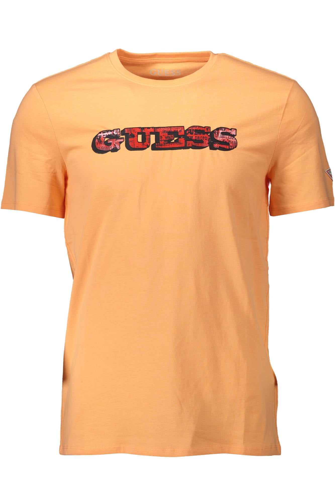GUESS JEANS T-SHIRT MANICHE CORTE UOMO ARANCIO