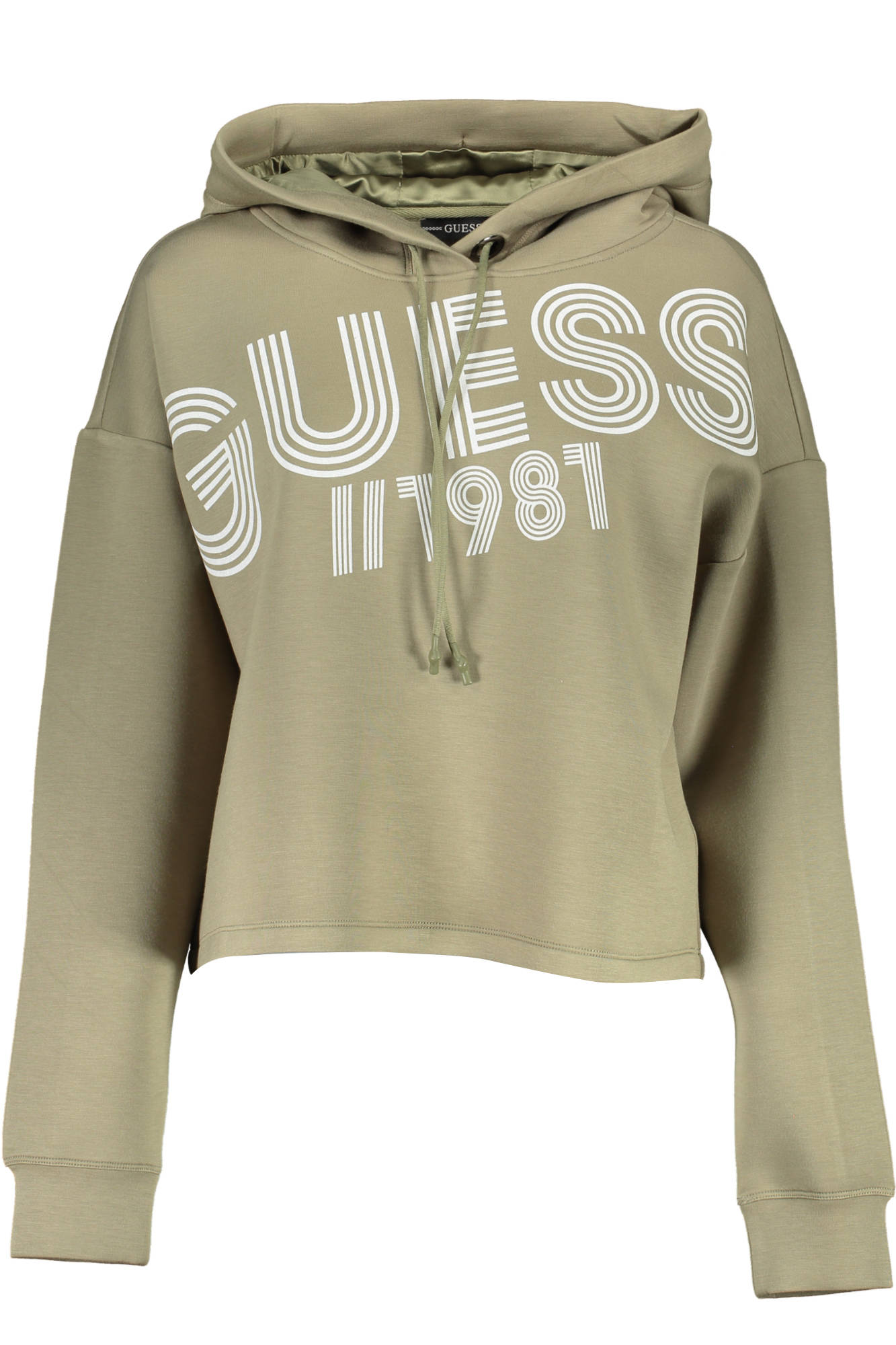 GUESS JEANS FELPA SENZA ZIP DONNA VERDE