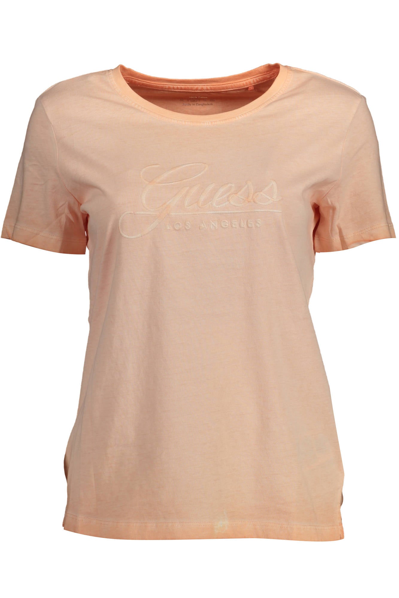 GUESS JEANS T-SHIRT MANICHE CORTE DONNA ROSA