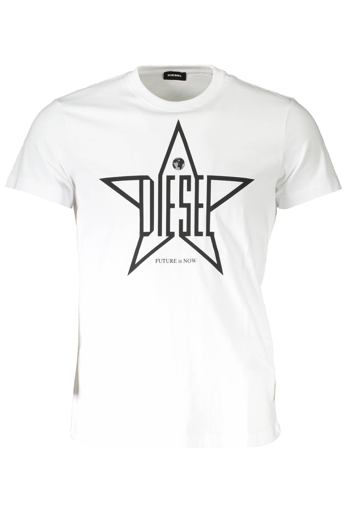 DIESEL T-SHIRT MANICHE CORTE UOMO BIANCO