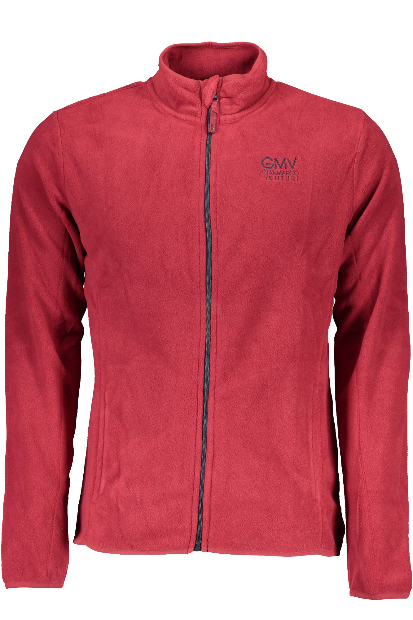 GIAN MARCO VENTURI FELPA CON ZIP UOMO ROSSO
