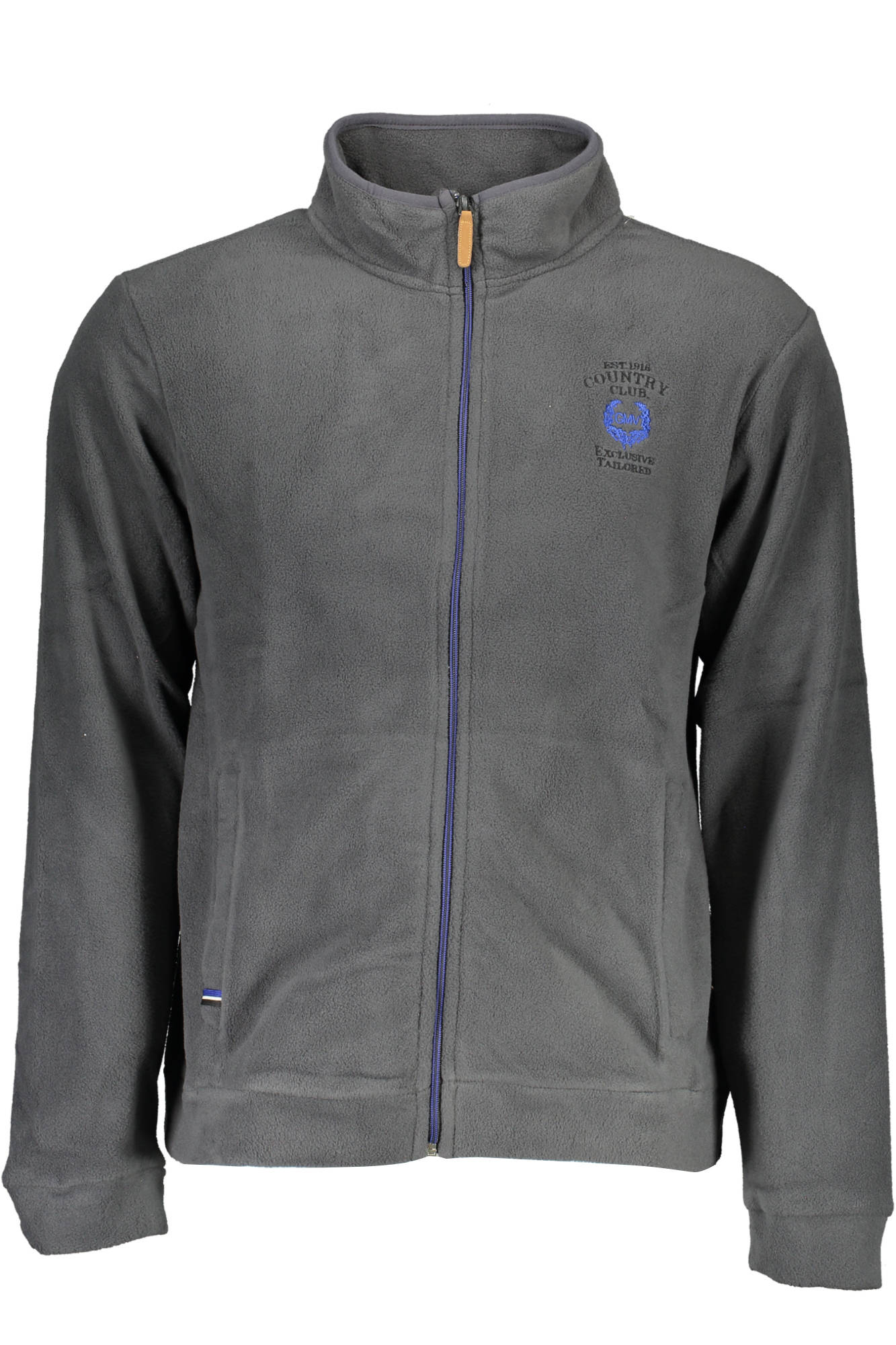 GIAN MARCO VENTURI FELPA CON ZIP UOMO BLU
