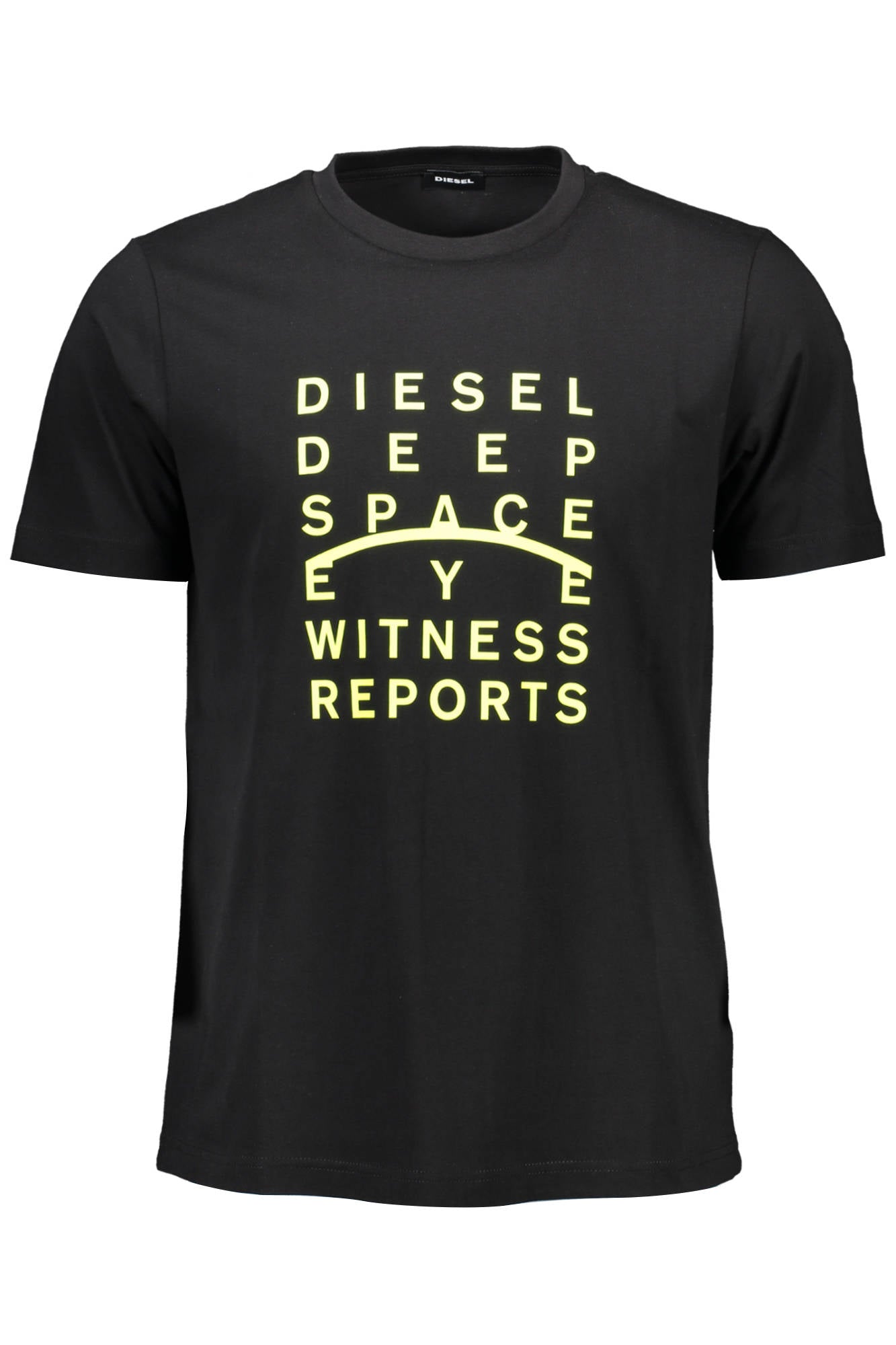 DIESEL T-SHIRT MANICHE CORTE UOMO NERO