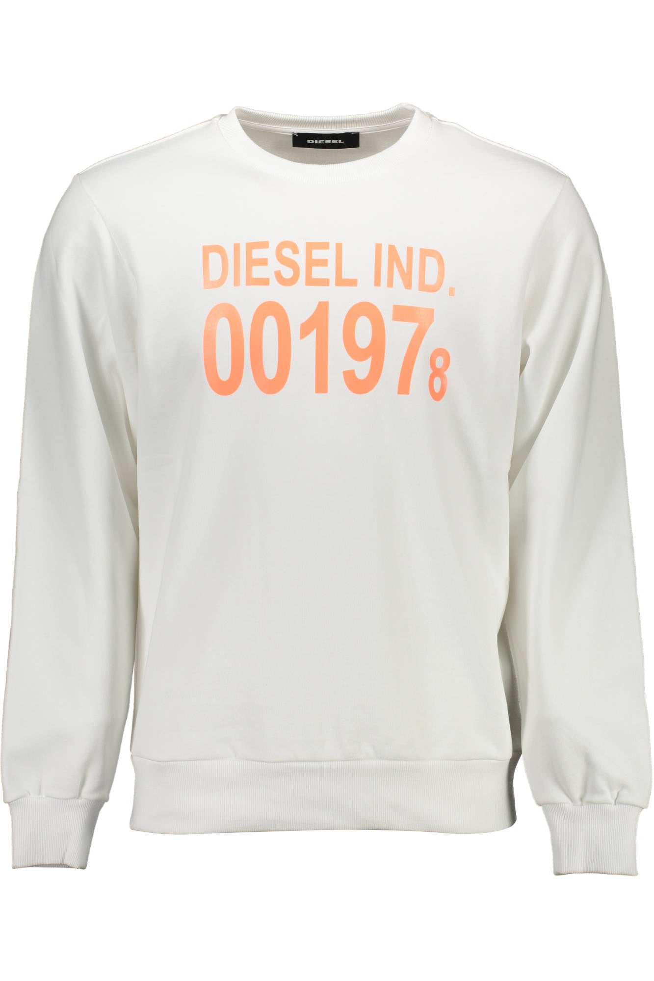 DIESEL FELPA SENZA ZIP UOMO BIANCO