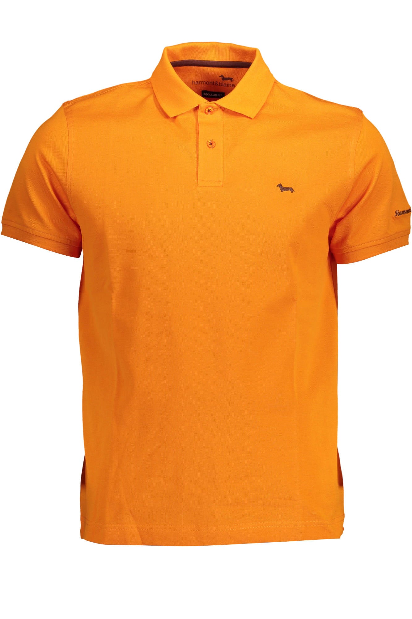 HARMONT & BLAINE POLO MANICHE CORTE UOMO ARANCIO