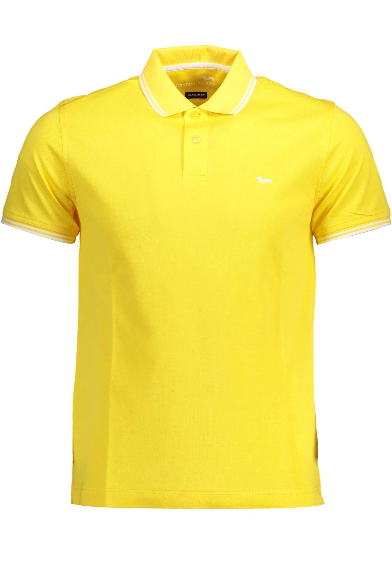 HARMONT & BLAINE POLO MANICHE CORTE UOMO GIALLO