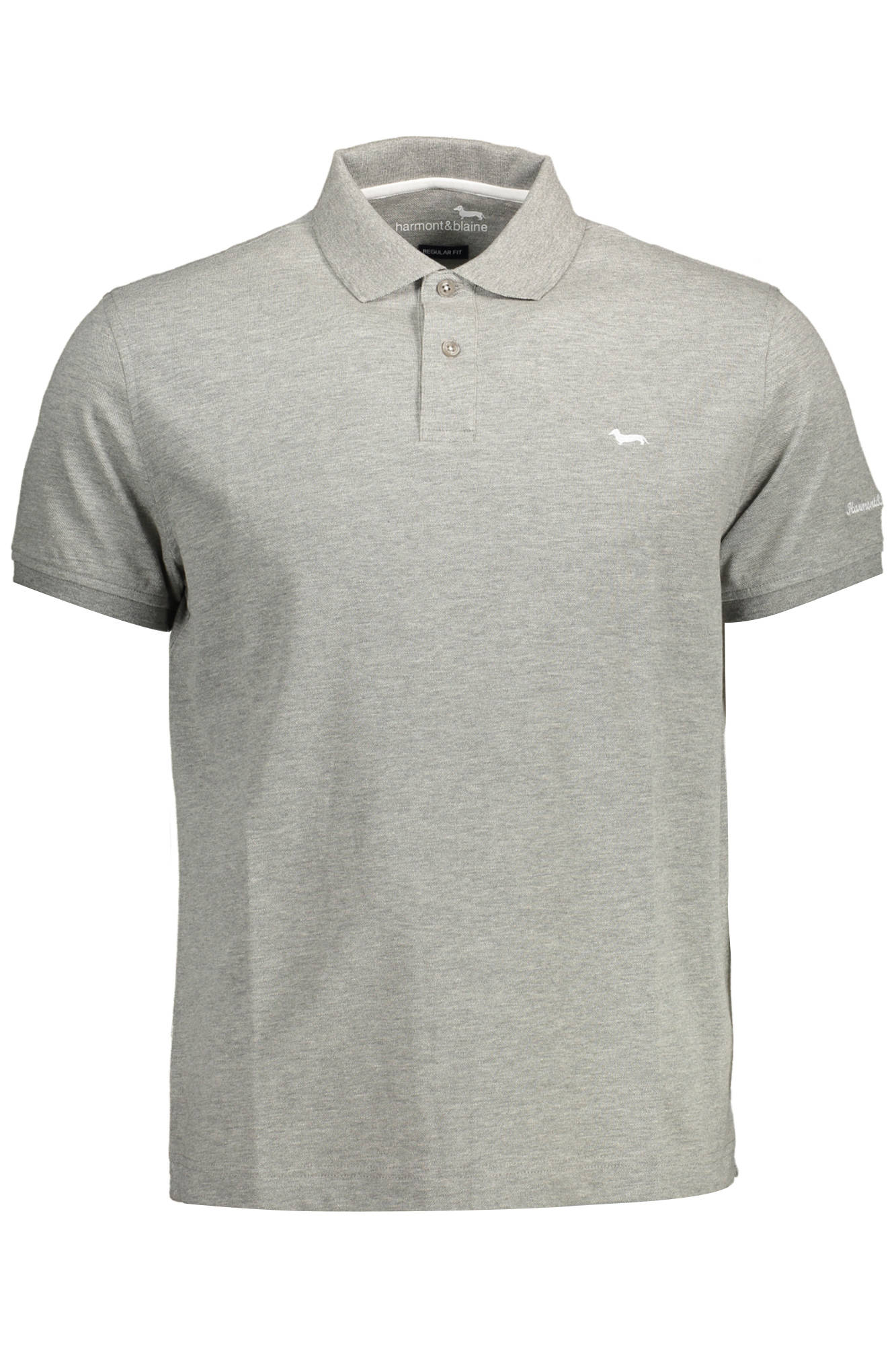 HARMONT & BLAINE POLO MANICHE CORTE UOMO GRIGIO
