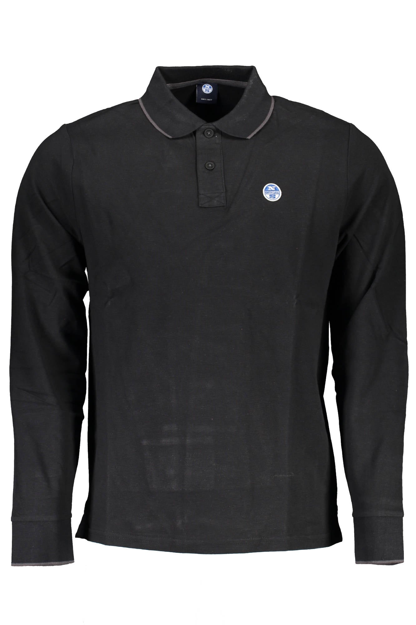 NORTH SAILS POLO MANICHE LUNGHE UOMO NERO