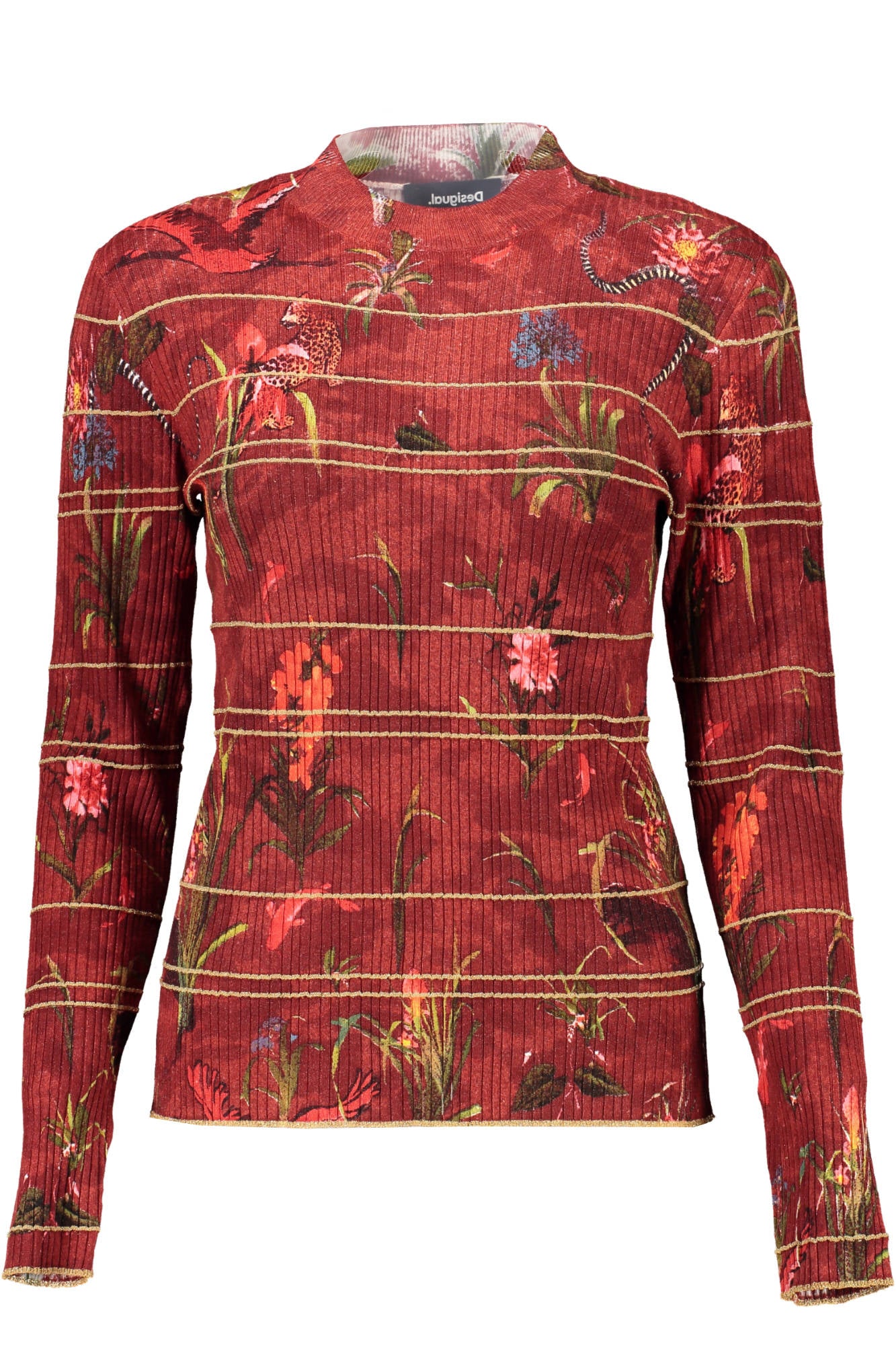 DESIGUAL MAGLIA DONNA ROSSO