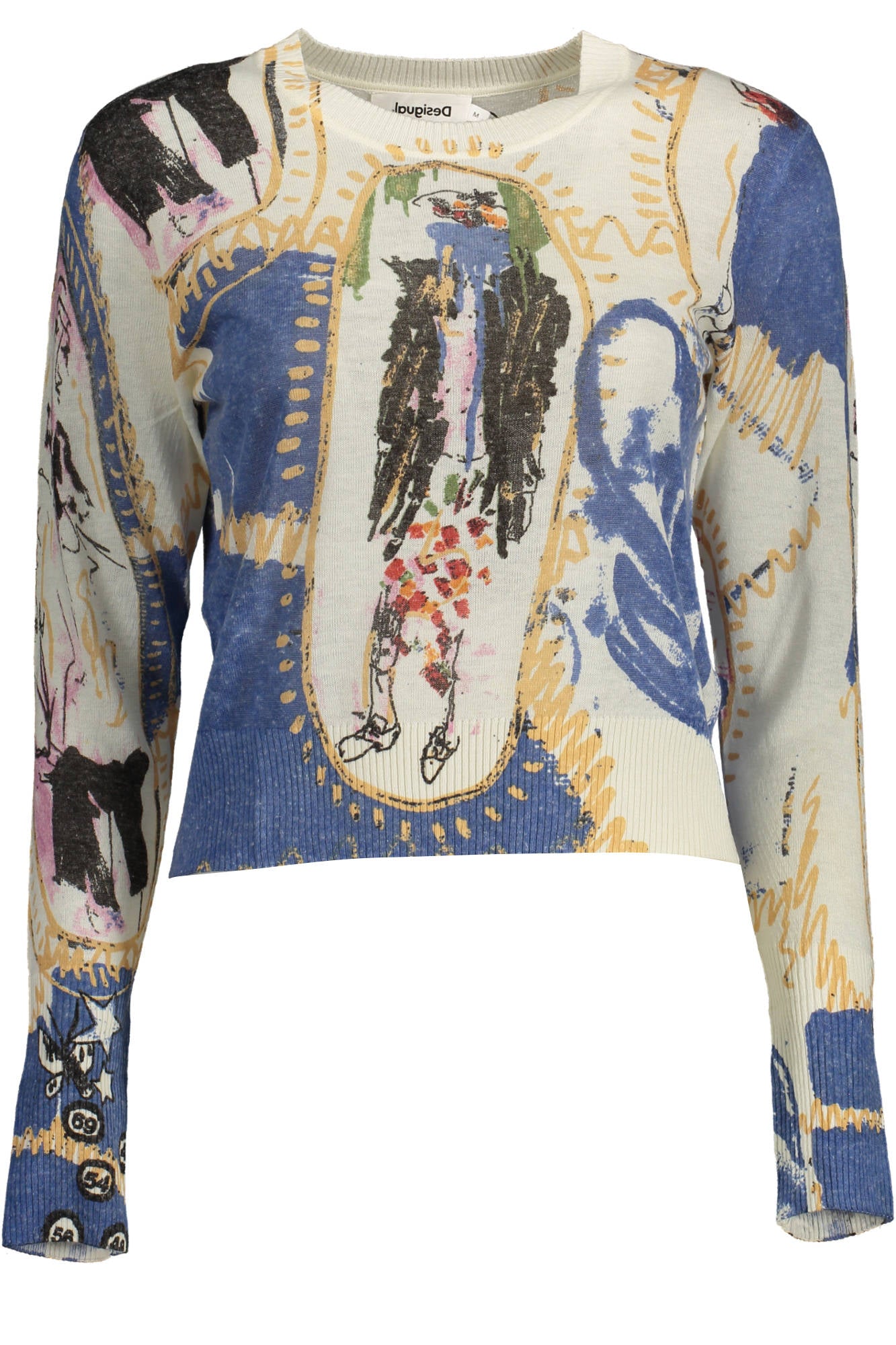 DESIGUAL MAGLIA DONNA BIANCO