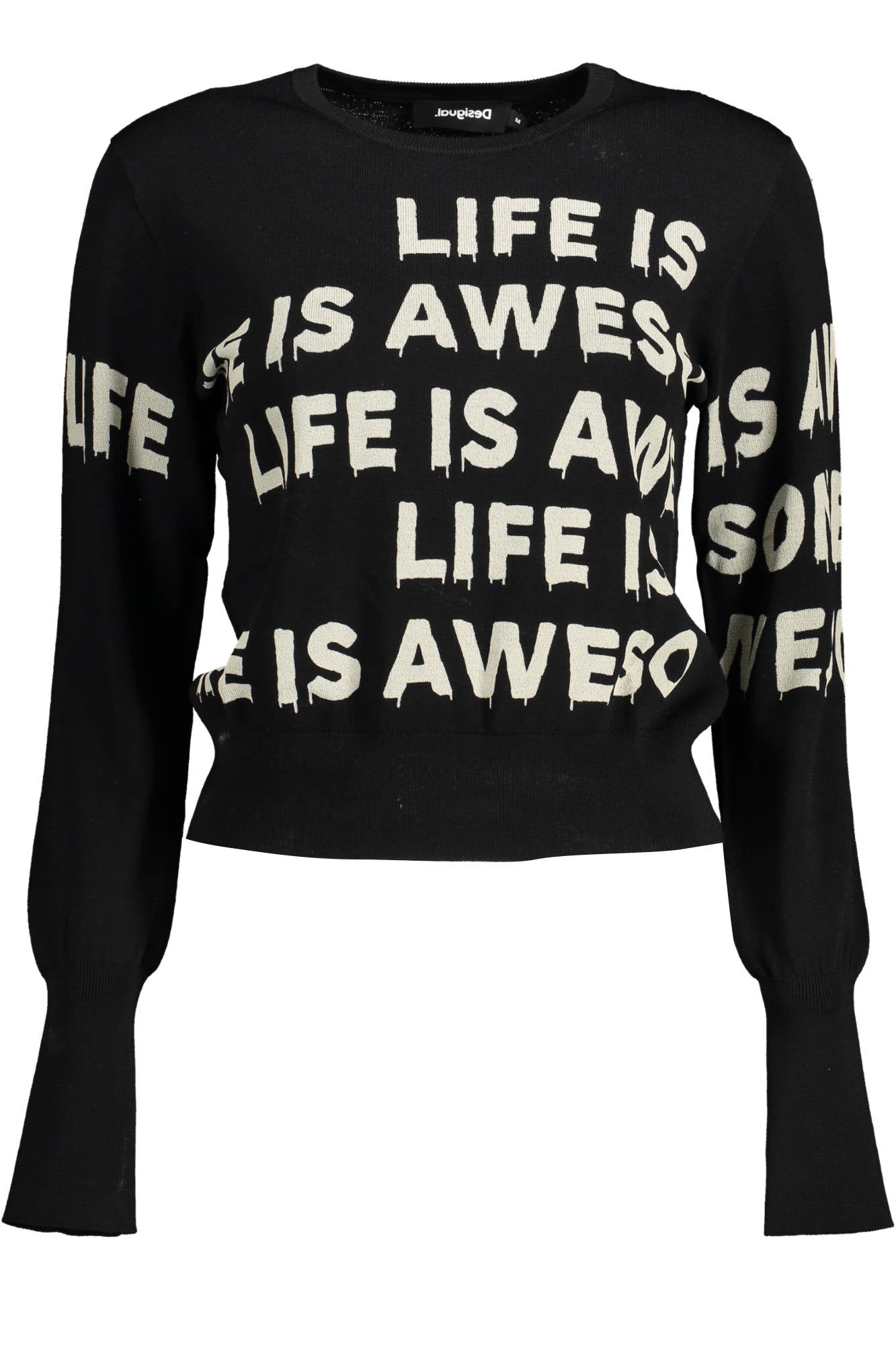 DESIGUAL MAGLIA DONNA NERO