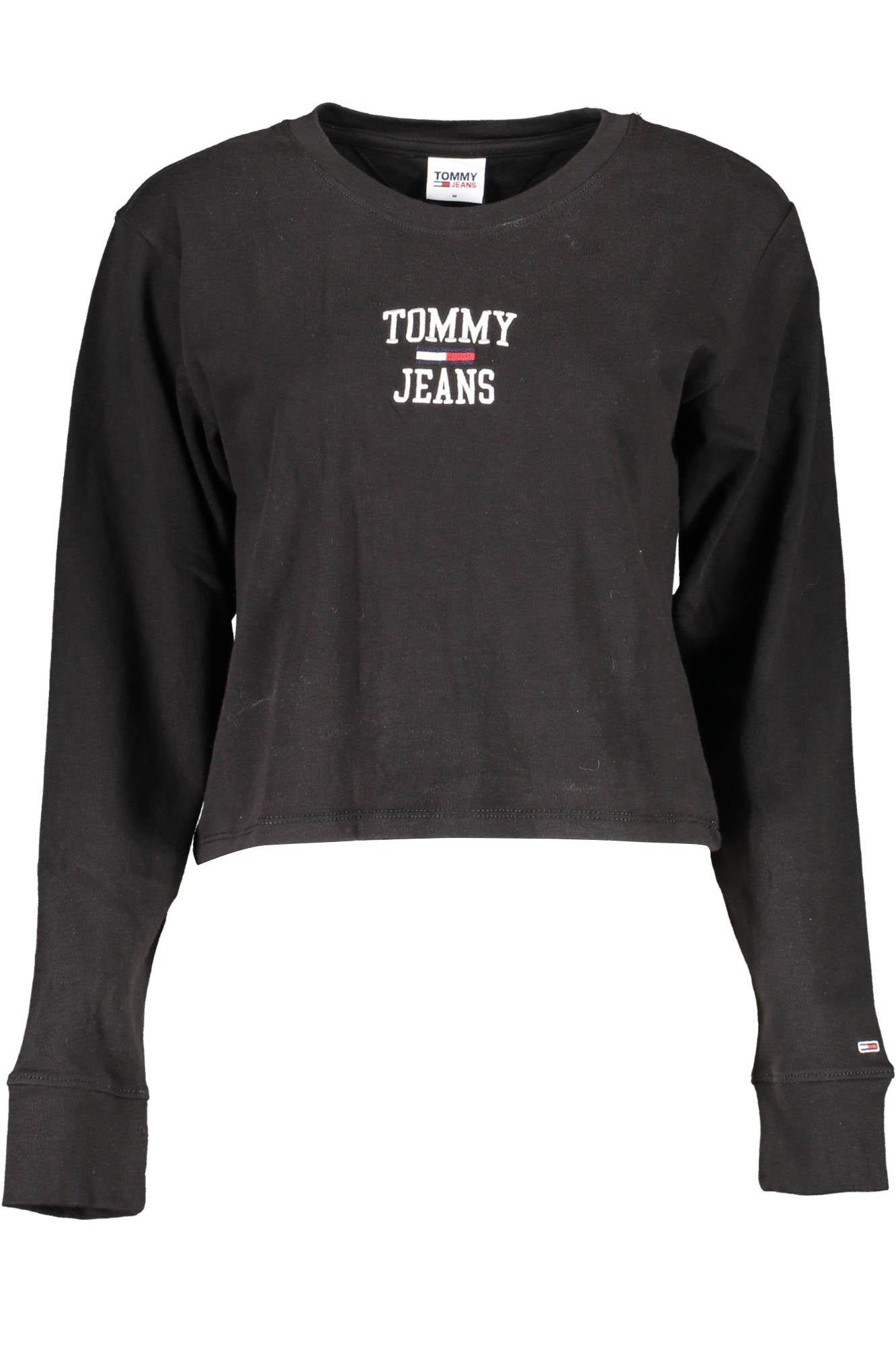 TOMMY HILFIGER T-SHIRT MANICHE LUNGHE DONNA NERO