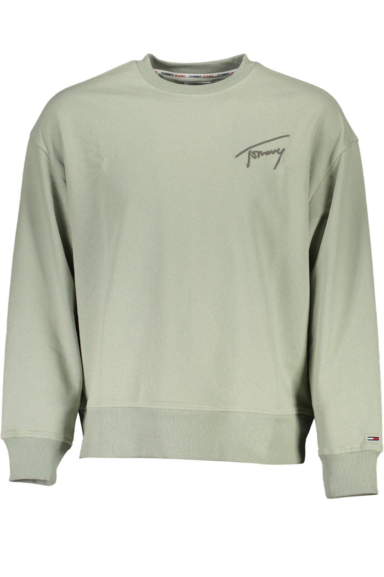 TOMMY HILFIGER FELPA SENZA ZIP UOMO VERDE