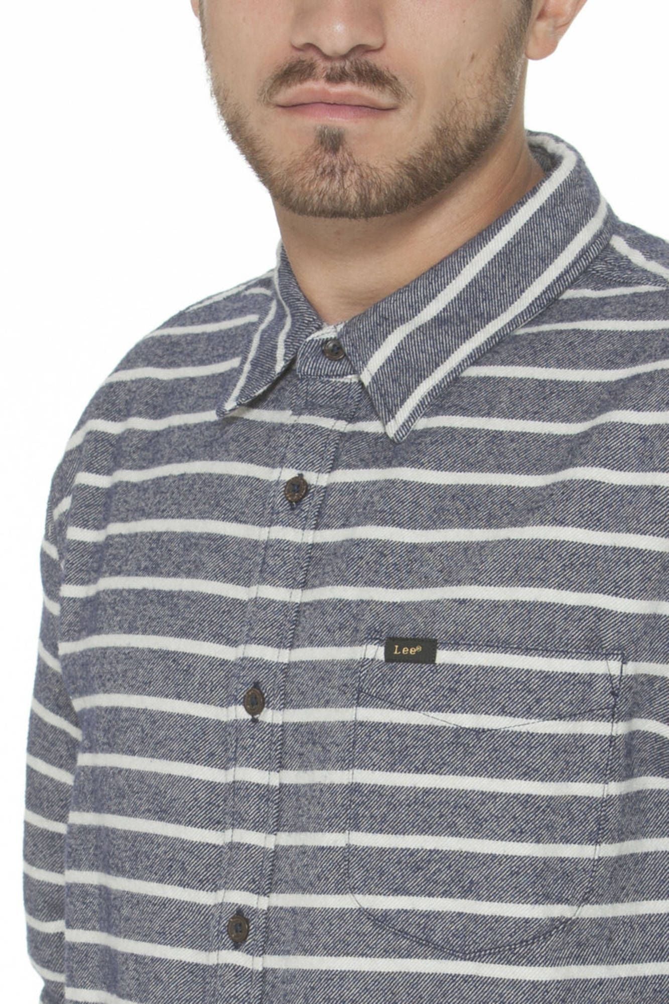 LEE CAMICIA MANICHE LUNGHE UOMO BLU