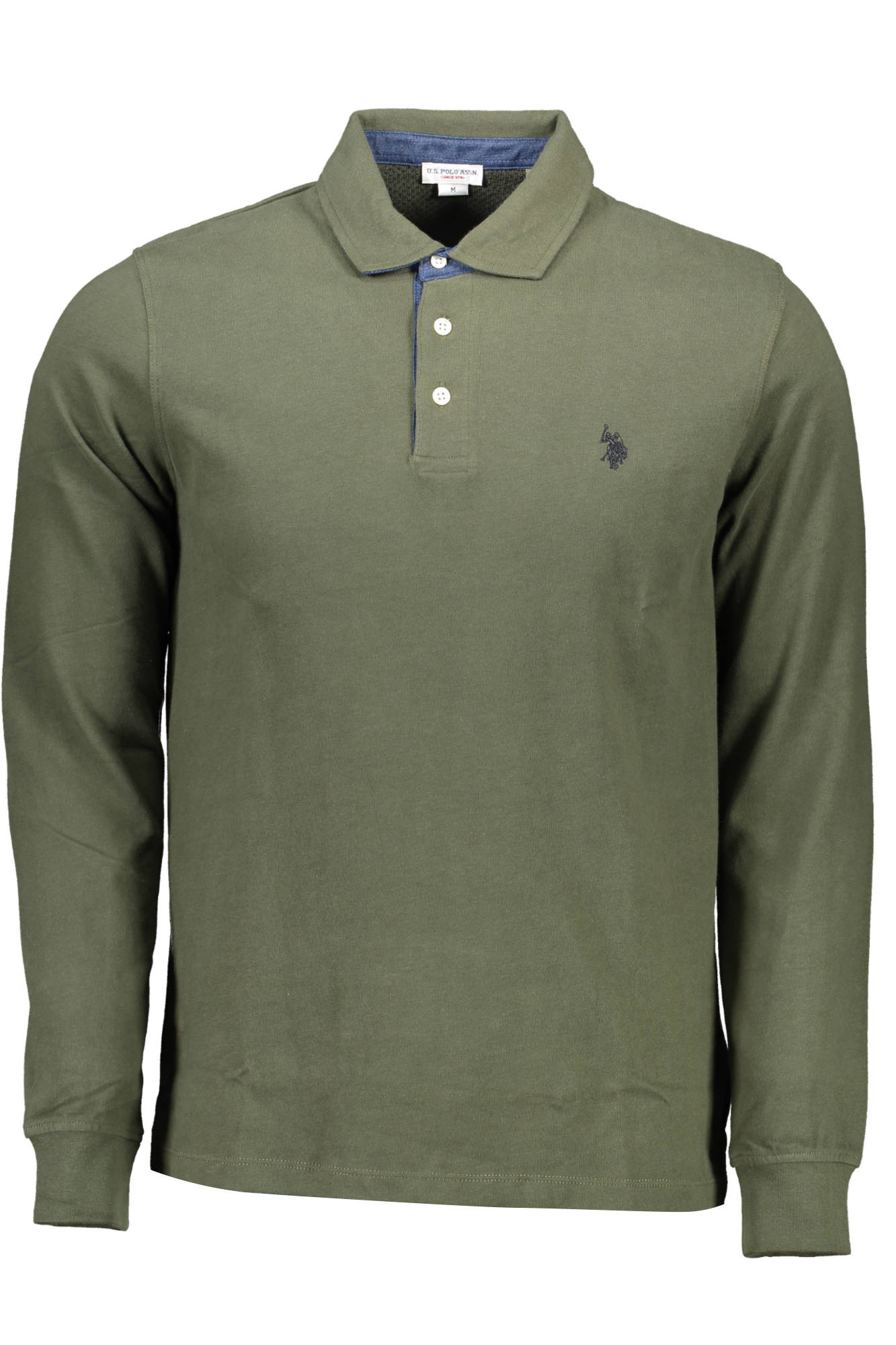 U.S. POLO POLO MANICHE LUNGHE UOMO VERDE