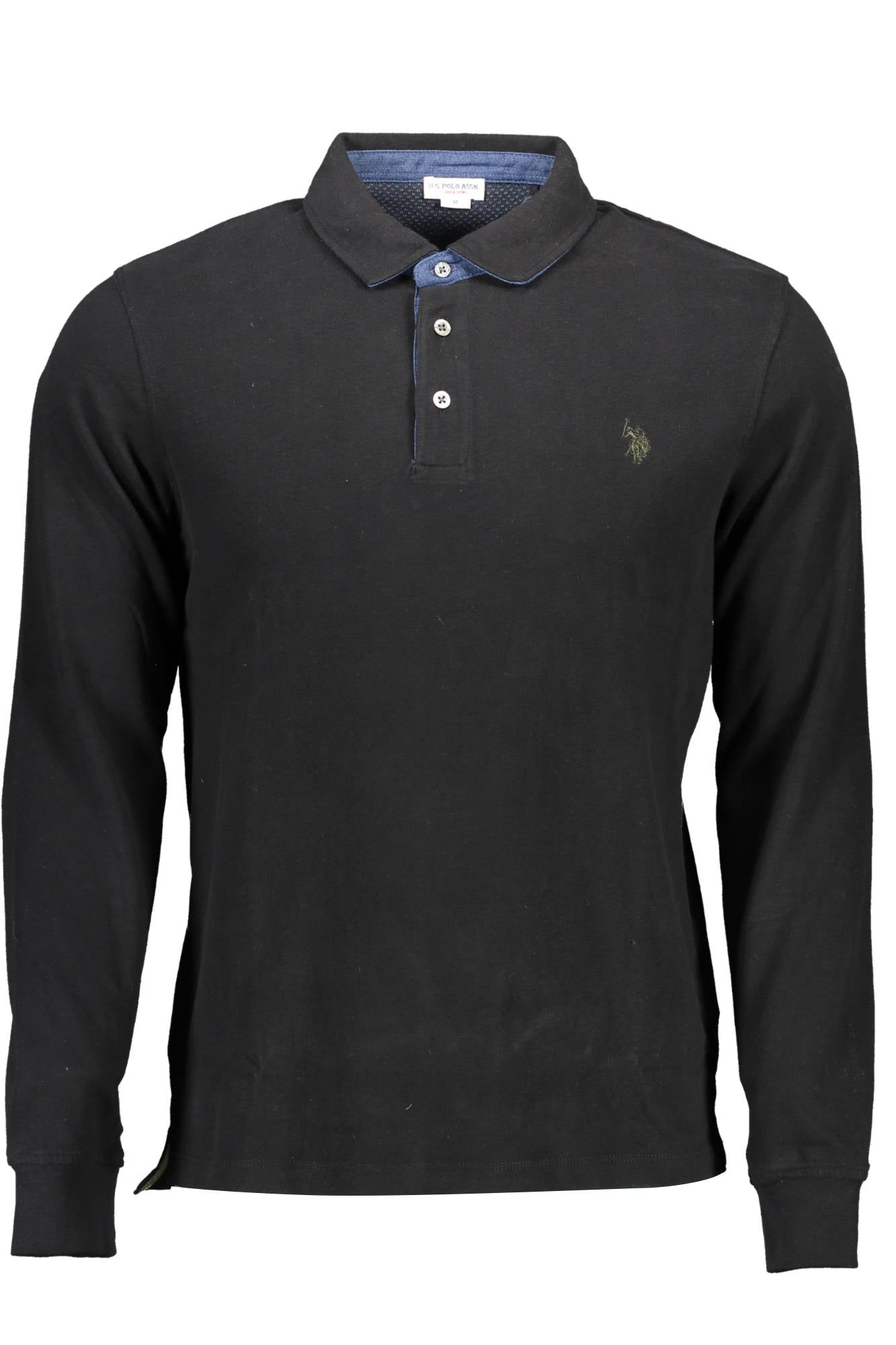 U.S. POLO POLO MANICHE LUNGHE UOMO NERO