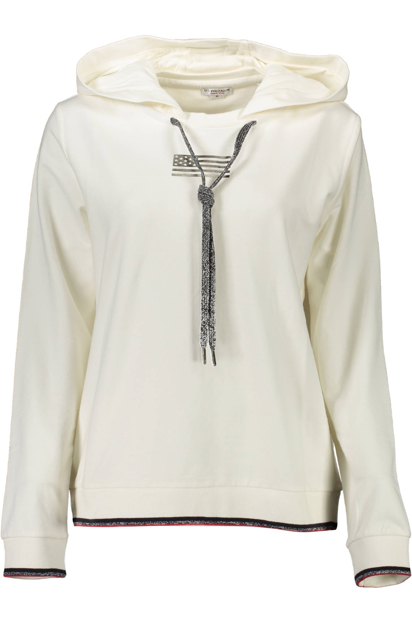 U.S. POLO FELPA SENZA ZIP DONNA BIANCO