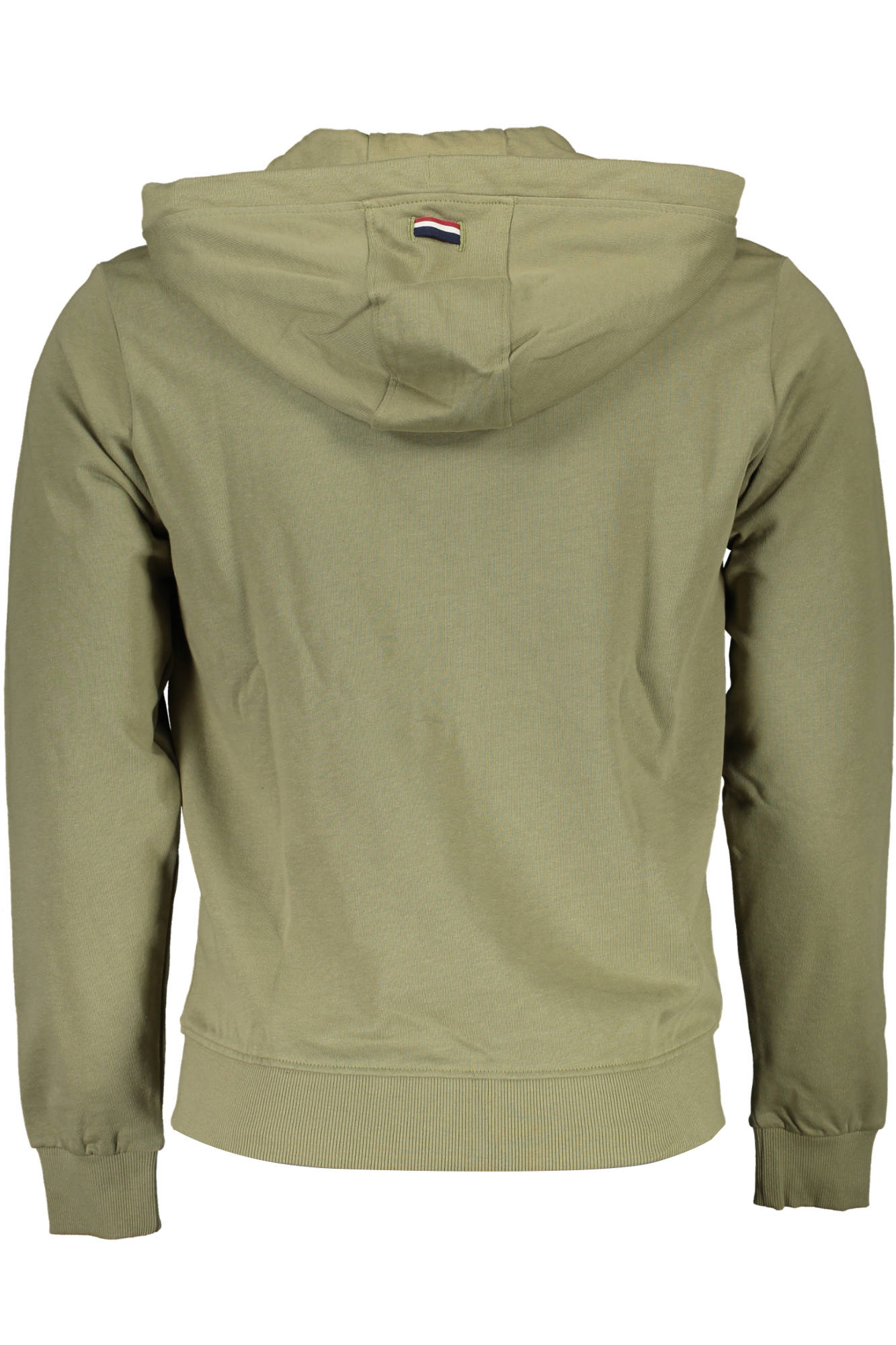 U.S. POLO FELPA CON ZIP UOMO VERDE