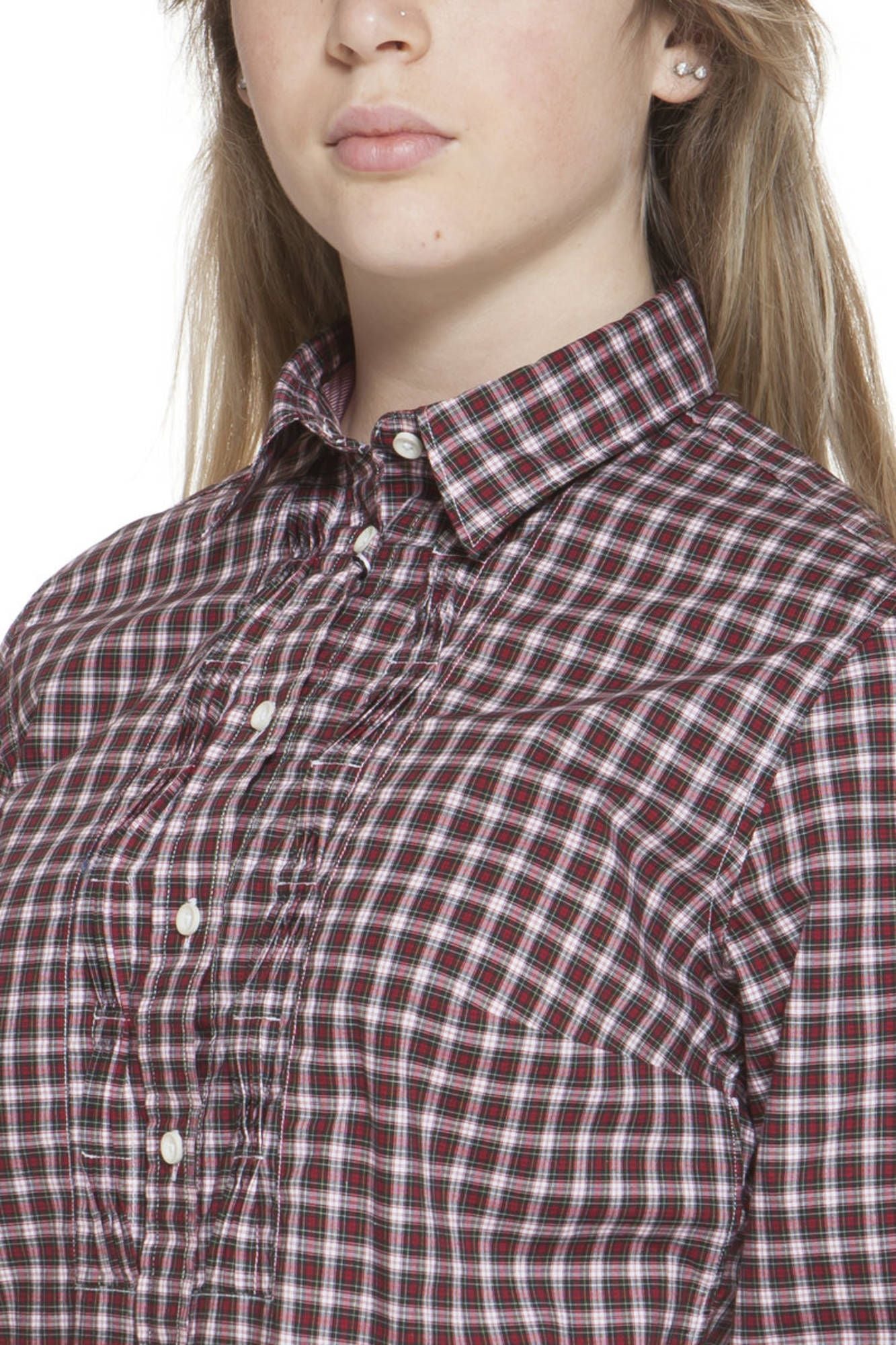 GANT CAMICIA MANICHE LUNGHE DONNA ROSSO