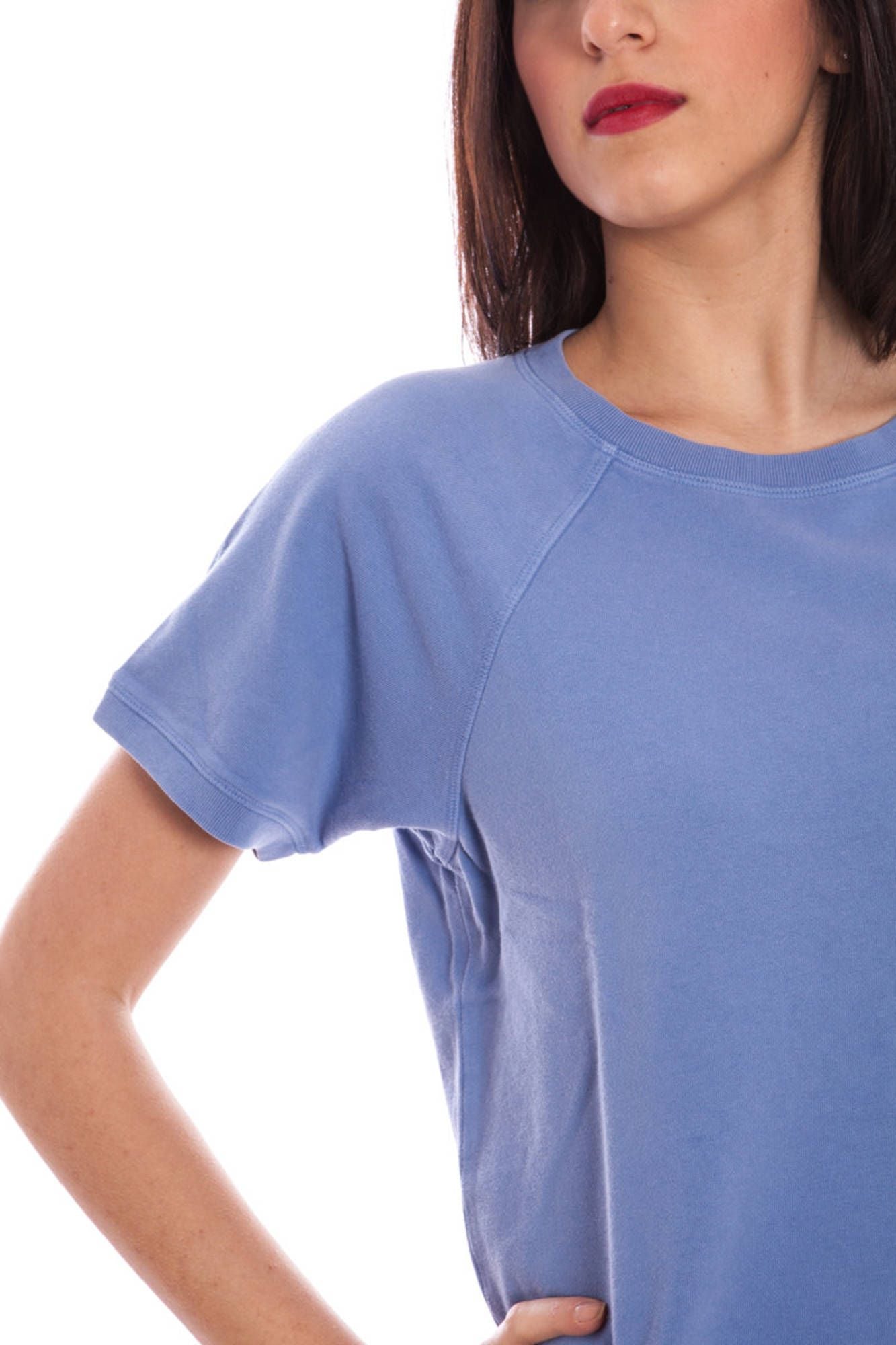 GANT FELPA SENZA ZIP DONNA BLU