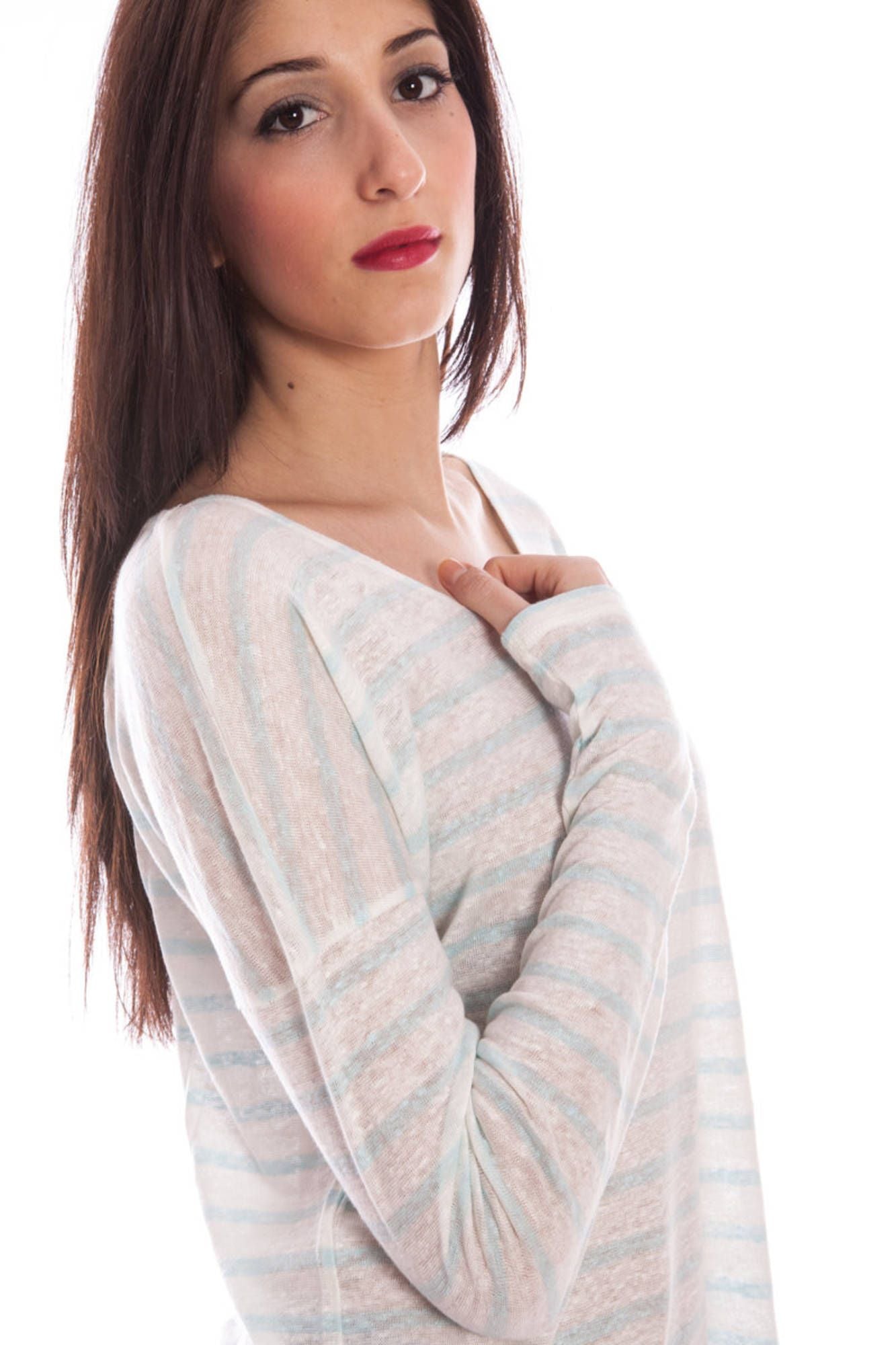 GANT T-SHIRT MANICHE LUNGHE DONNA BIANCO