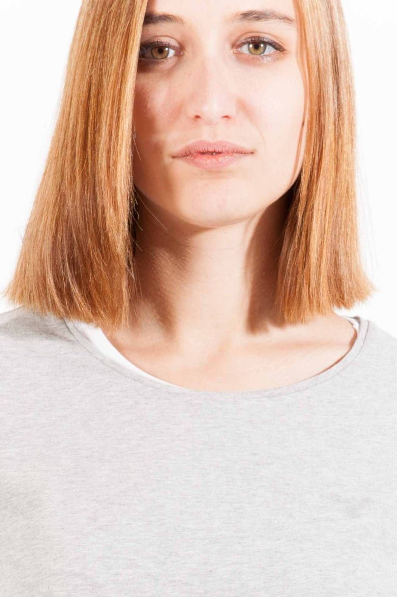 GANT T-SHIRT MANICHE LUNGHE DONNA GRIGIO