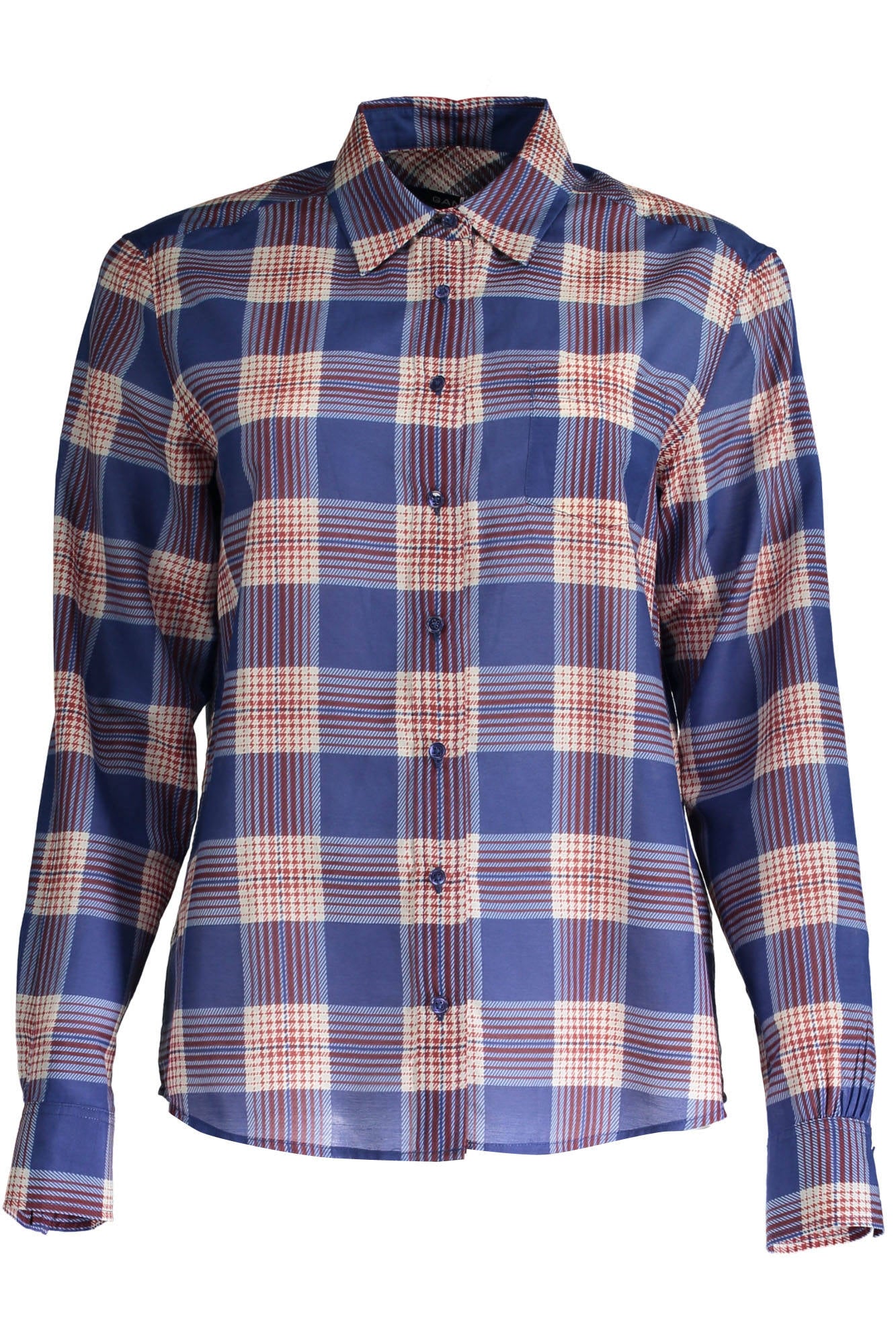 GANT CAMICIA MANICHE LUNGHE DONNA BLU