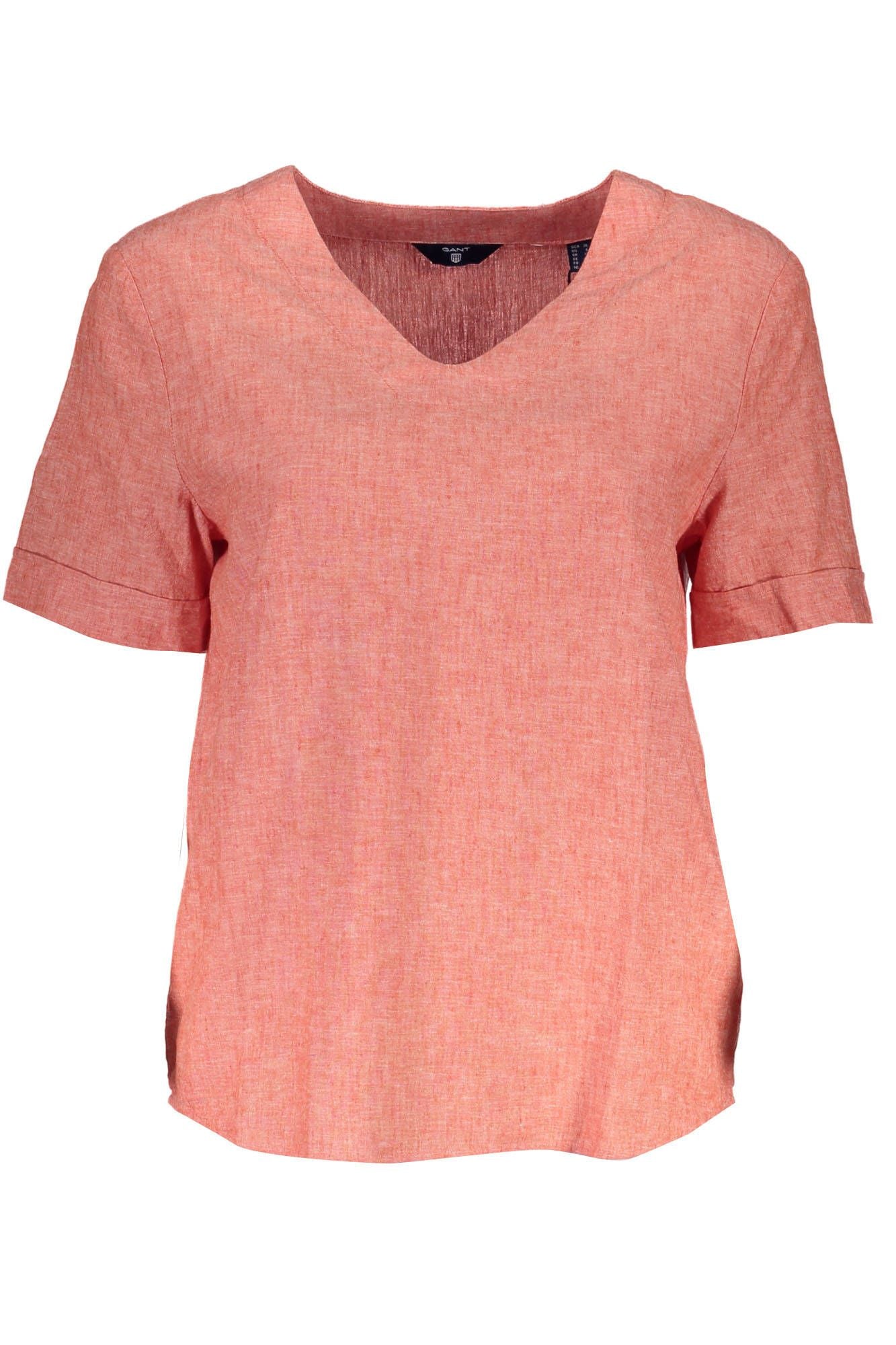 GANT T-SHIRT MANICHE CORTE DONNA ARANCIO