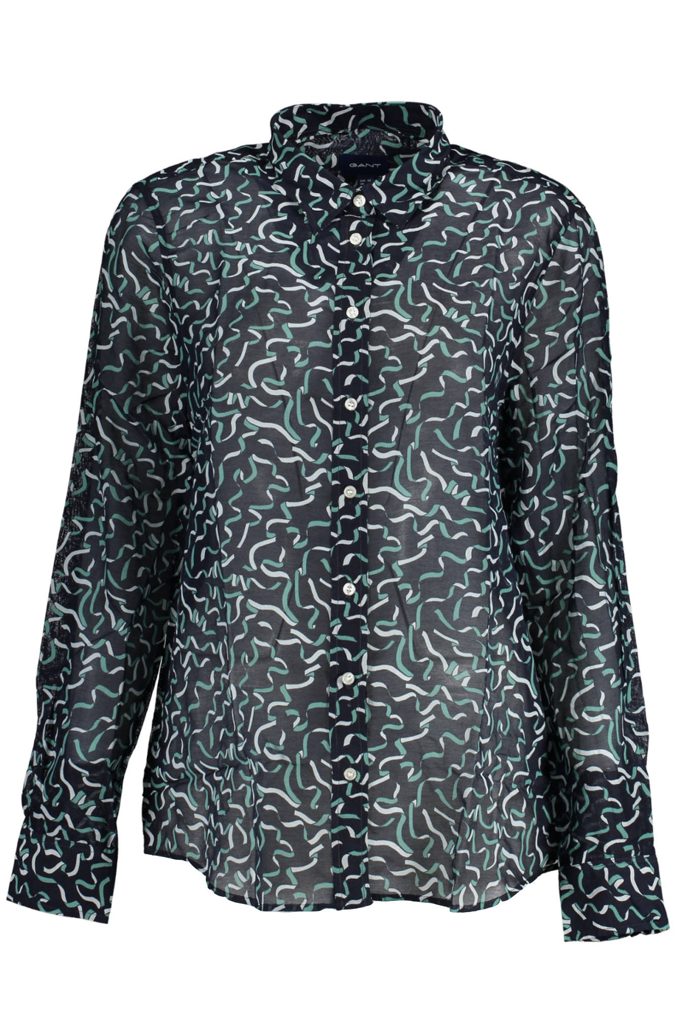 GANT CAMICIA MANICHE LUNGHE DONNA BLU