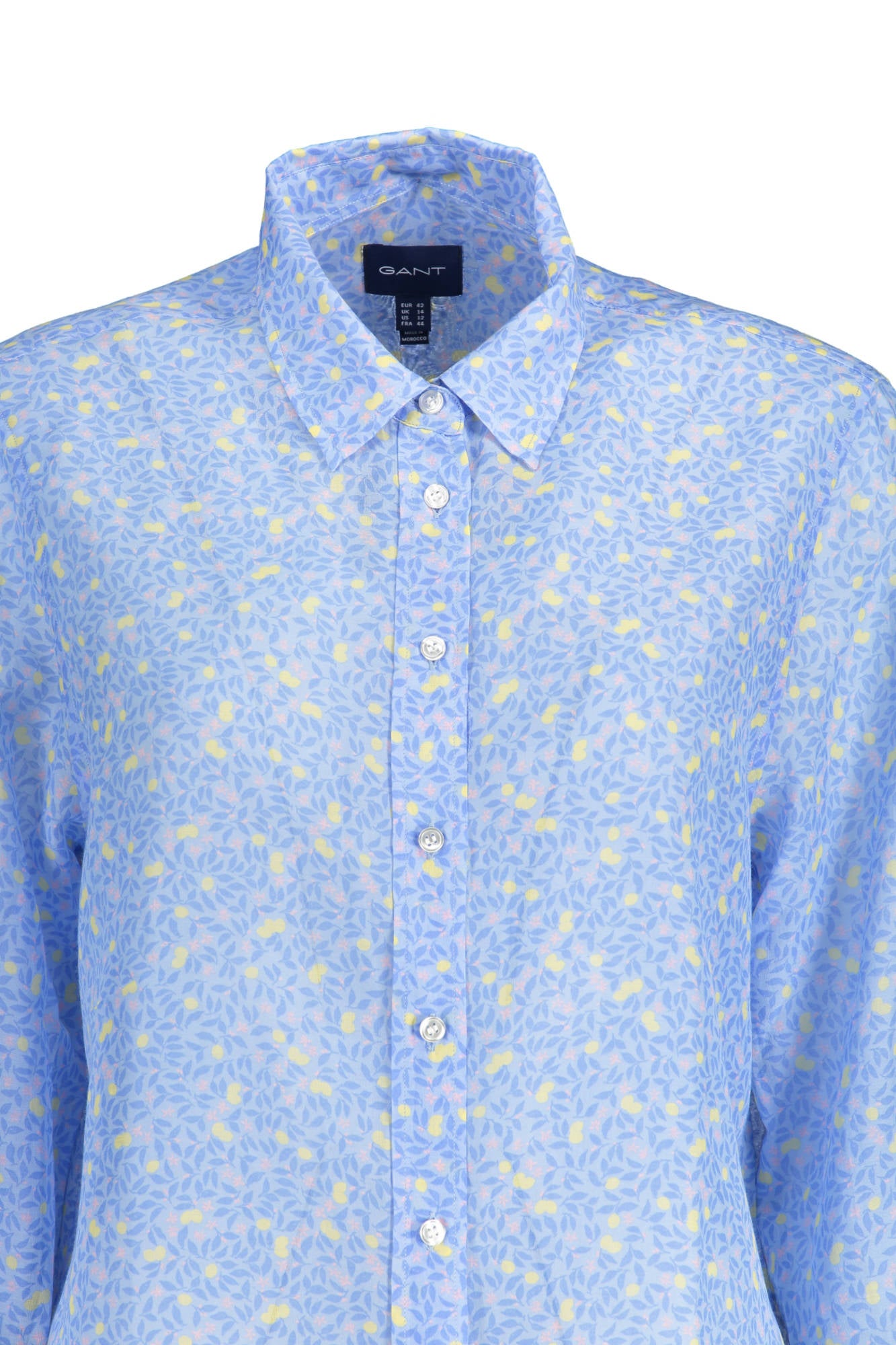 GANT CAMICIA MANICHE LUNGHE DONNA AZZURRO