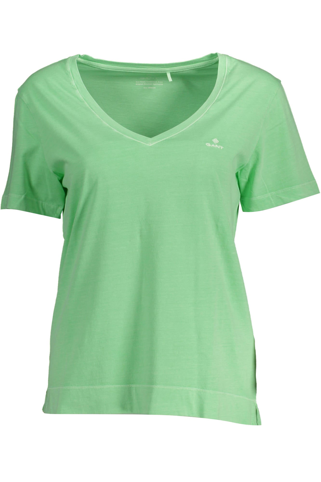 GANT T-SHIRT MANICHE CORTE DONNA VERDE