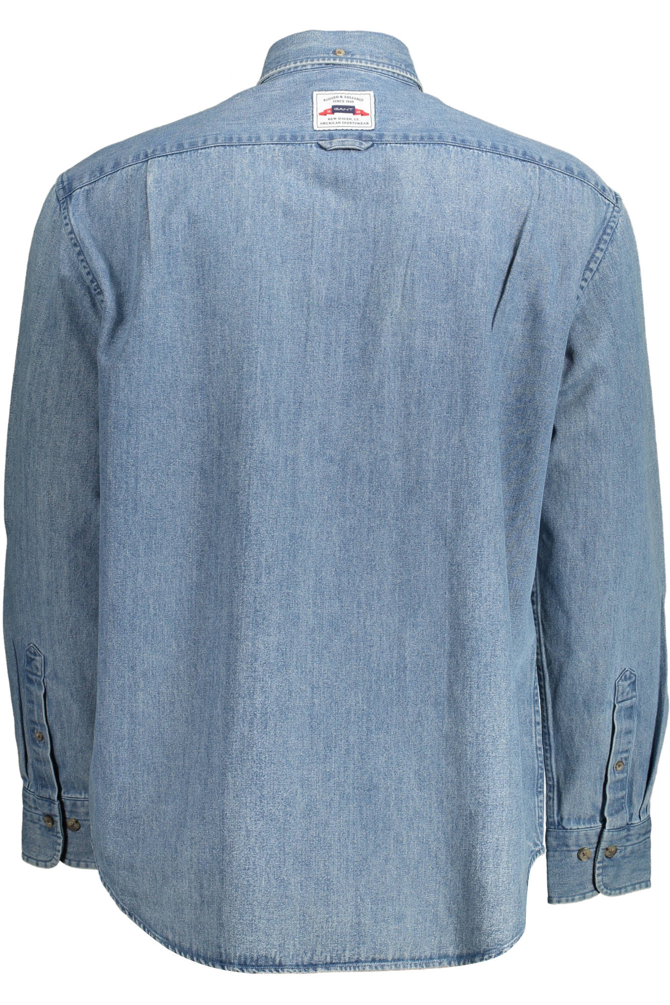 GANT CAMICIA MANICHE LUNGHE UOMO AZZURRO