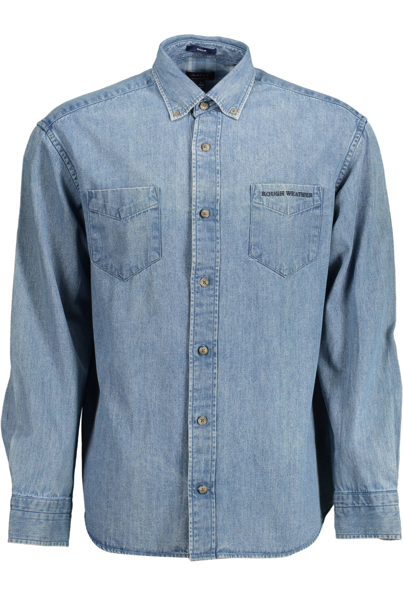 GANT CAMICIA MANICHE LUNGHE UOMO AZZURRO