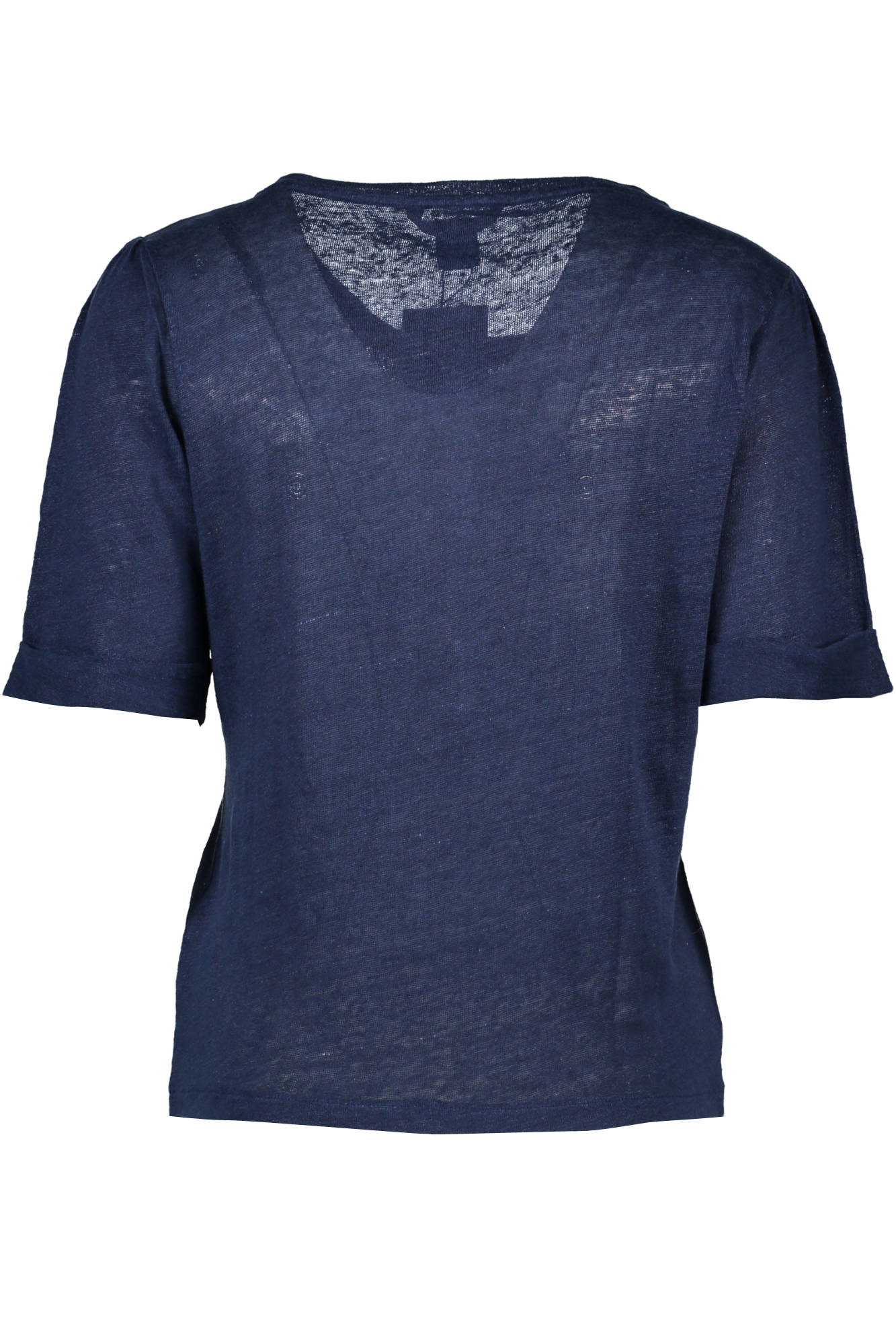 GANT T-SHIRT MANICHE CORTE DONNA BLU
