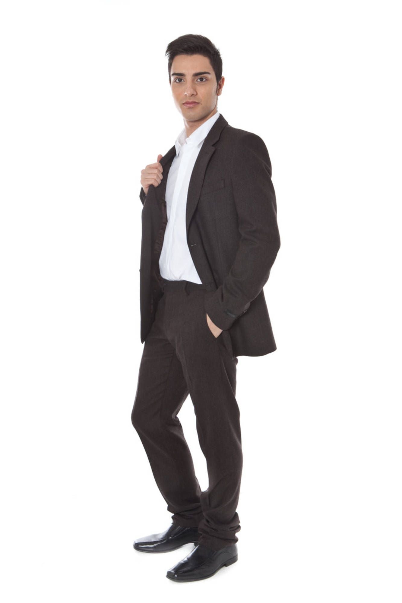 CALVIN KLEIN ABITO CLASSICO UOMO MARRONE