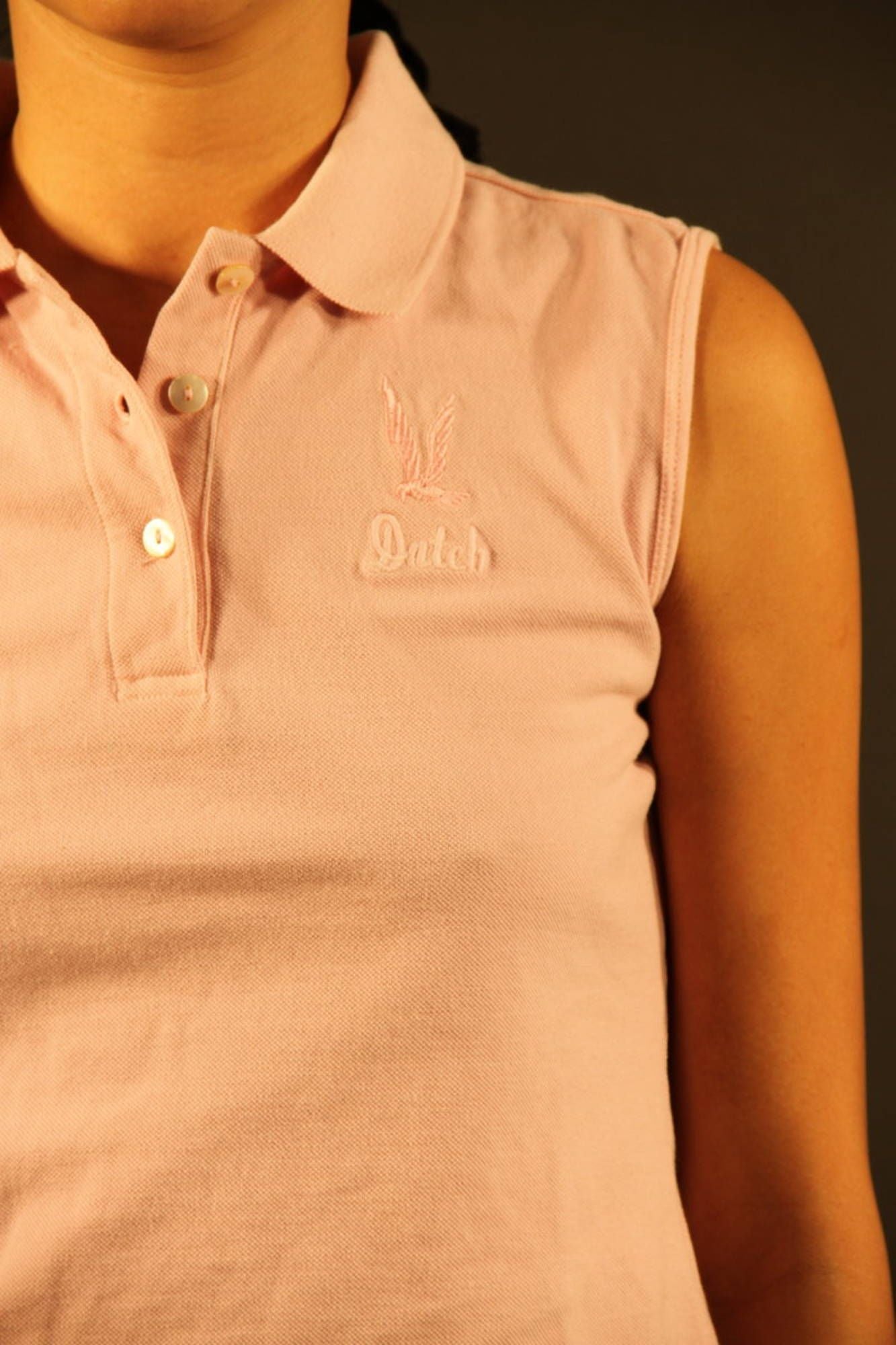 DATCH POLO SENZA MANICHE DONNA ROSA