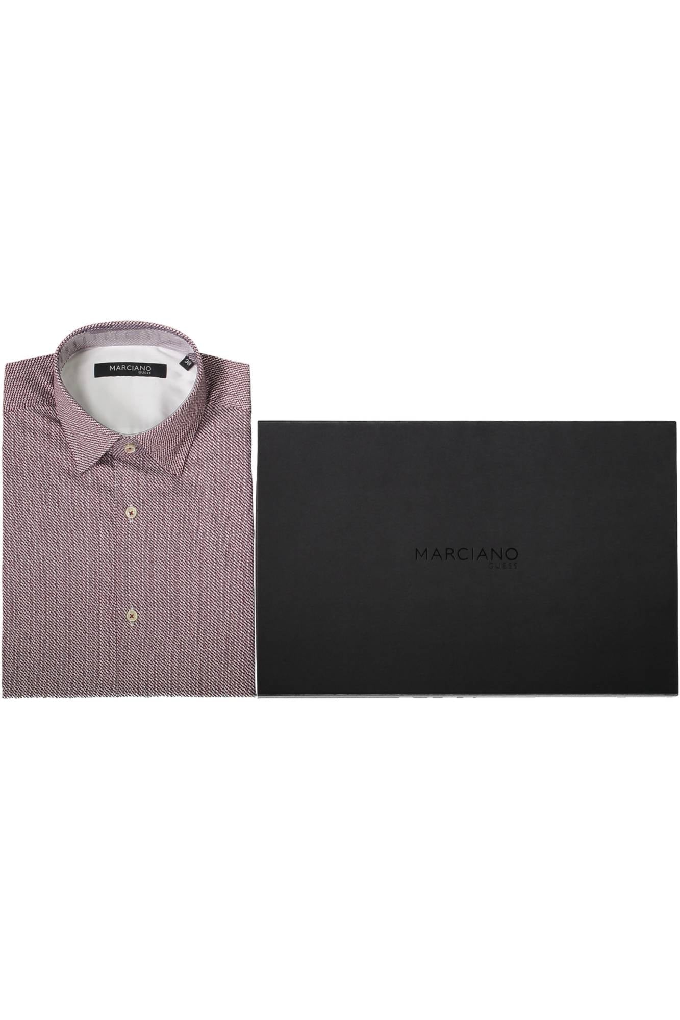 GUESS MARCIANO CAMICIA MANICHE LUNGHE UOMO ROSSO