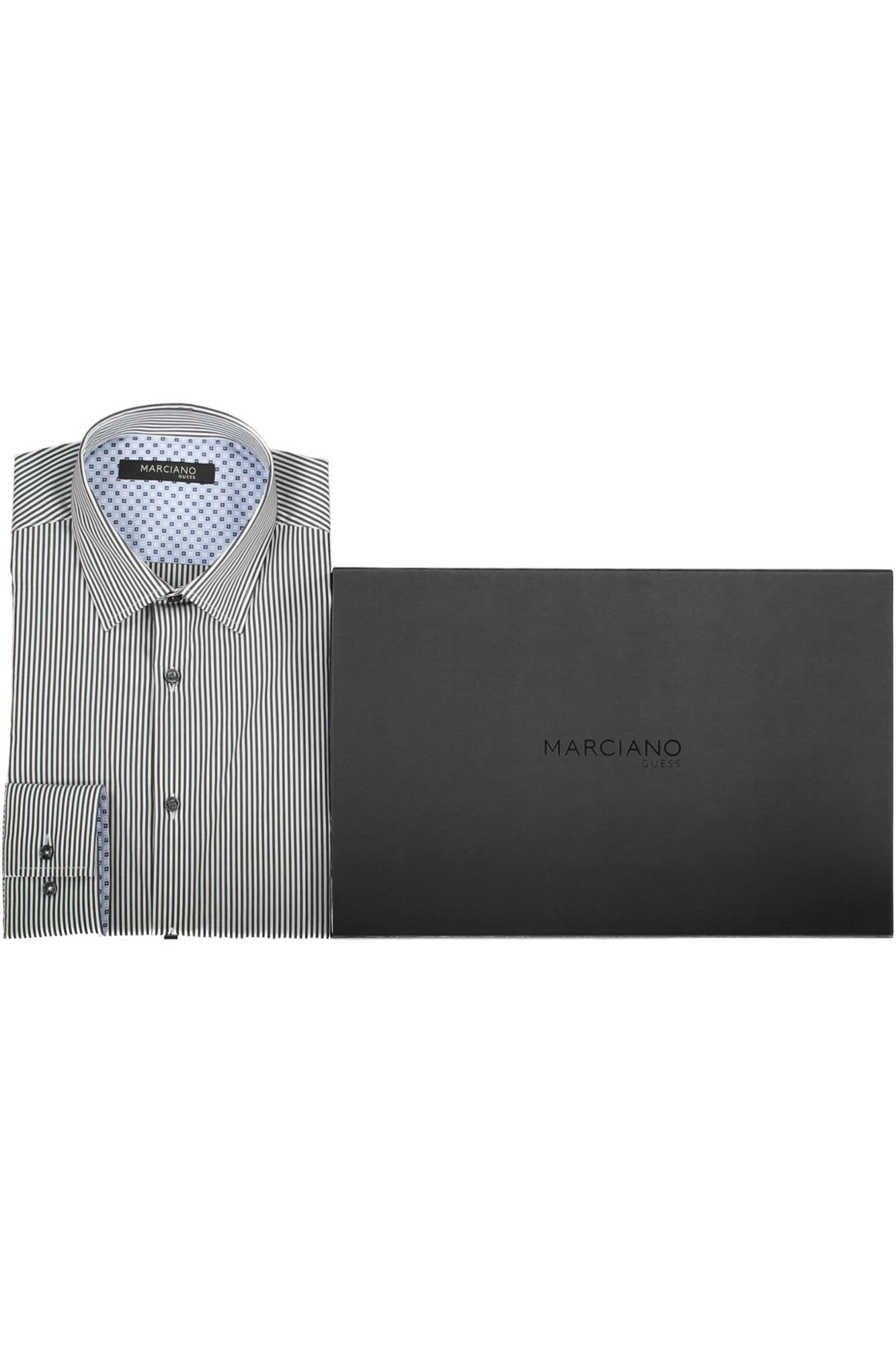 GUESS MARCIANO CAMICIA MANICHE LUNGHE UOMO NERO